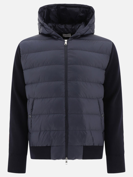 Down jackets Solid colour  Blue - Moncler Men | PLP | VIETTI Online Store 
