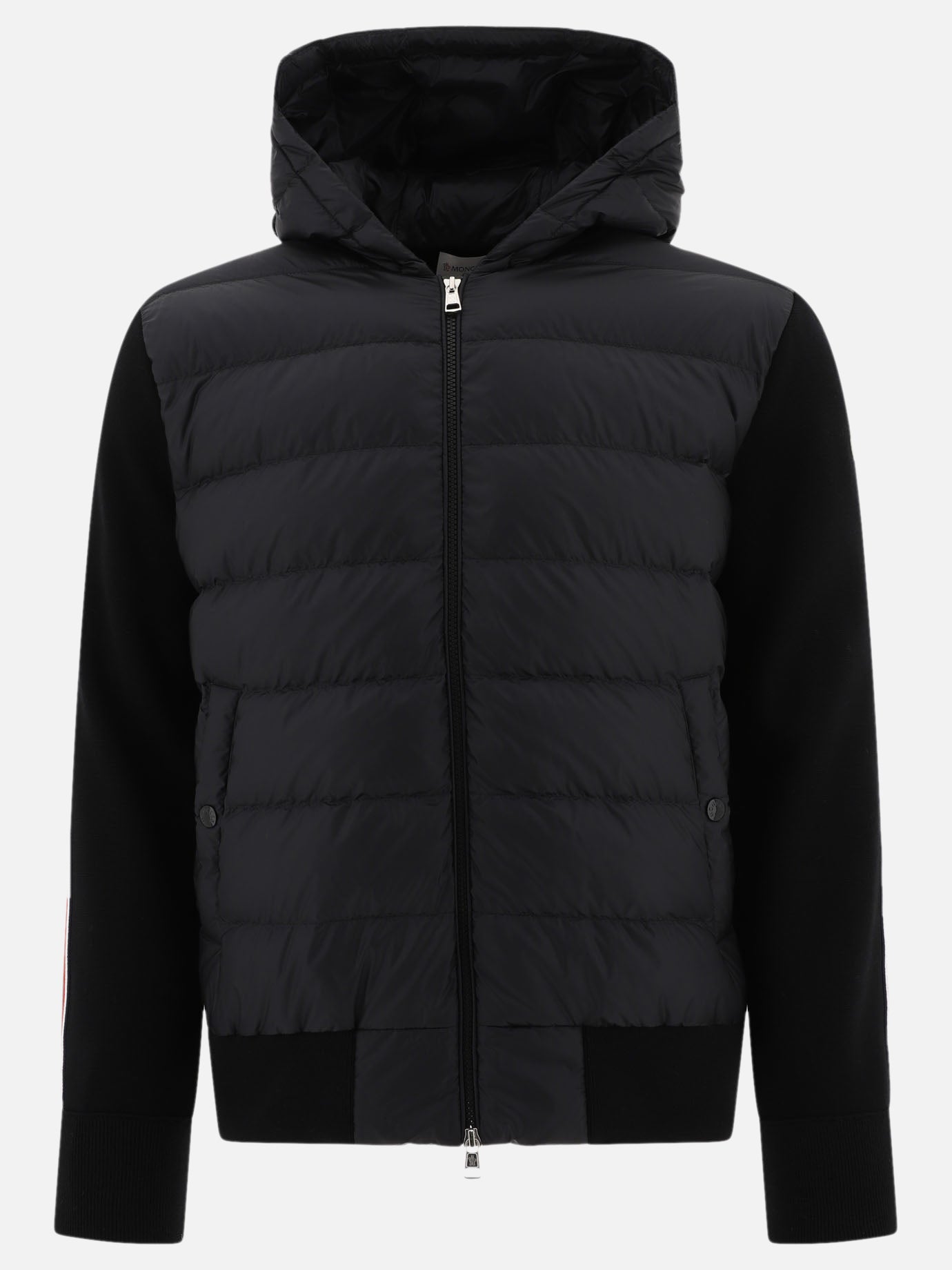 Down jackets Solid colour  Black - Moncler Men | PDP | VIETTI Online Store | thumbnail