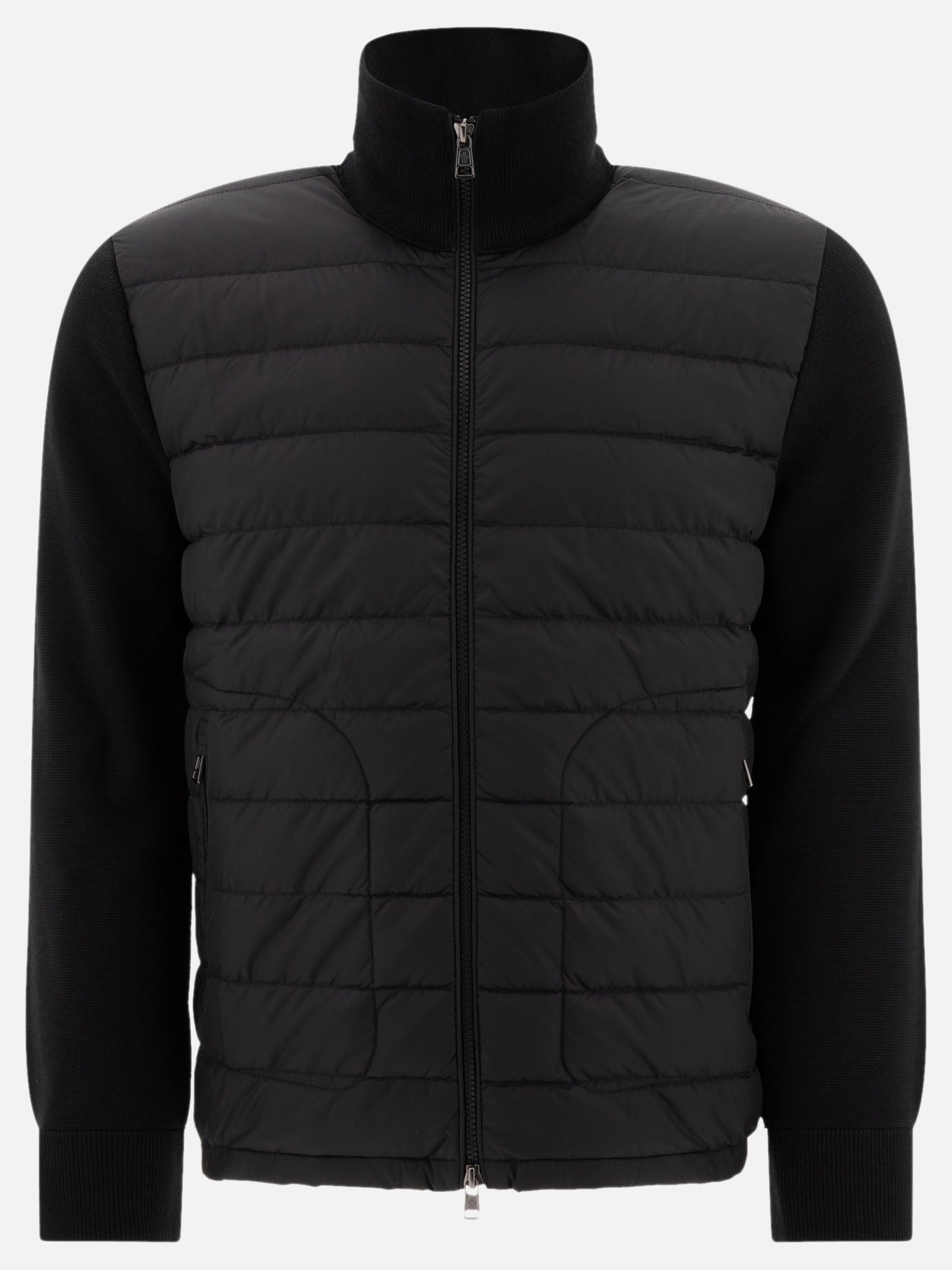 Down jackets Solid colour  Black - Moncler Men | PDP | VIETTI Online Store | thumbnail