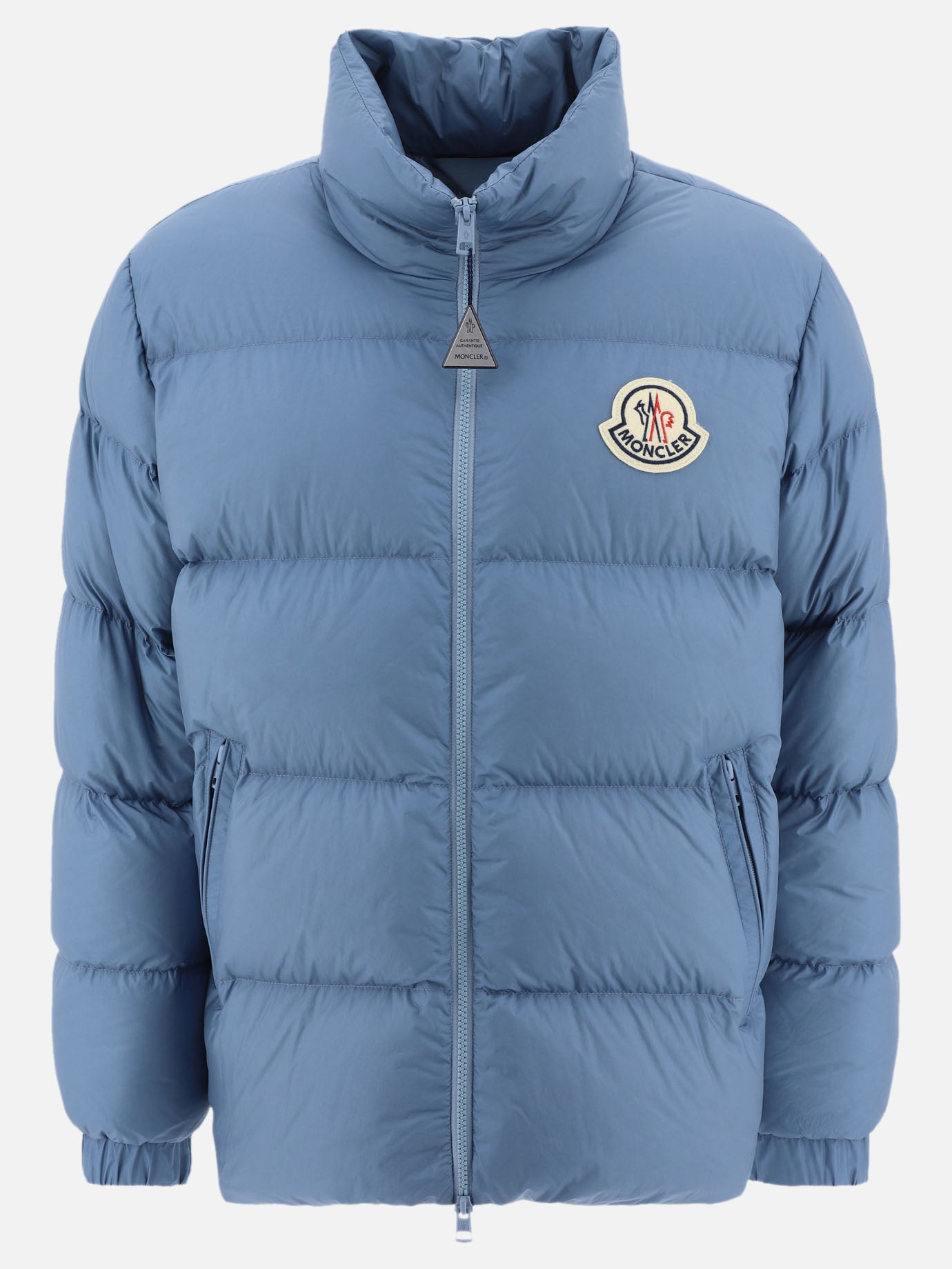 Down jackets Solid colour  Light blue - Moncler Men | PDP | VIETTI Online Store | thumbnail