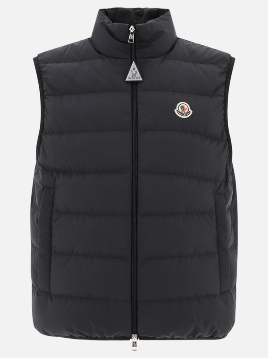 Vest jackets Logo  Black - Moncler Men | PLP | VIETTI Online Store 
