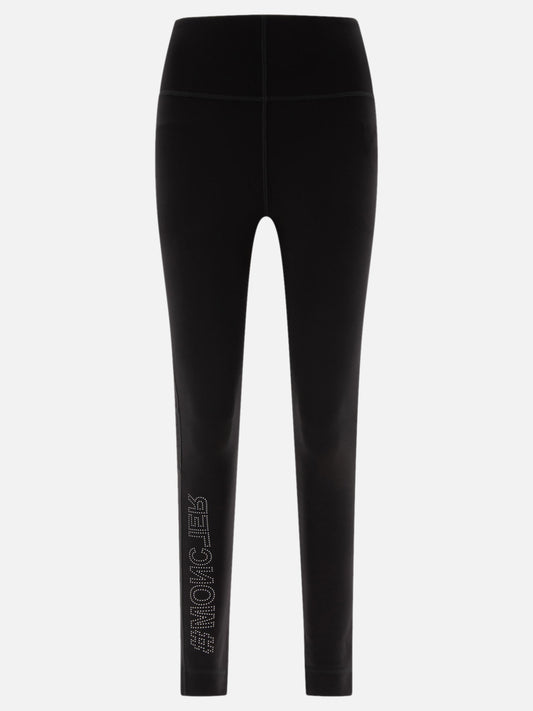 Moncler Grenoble Leggings in technical nylon Black