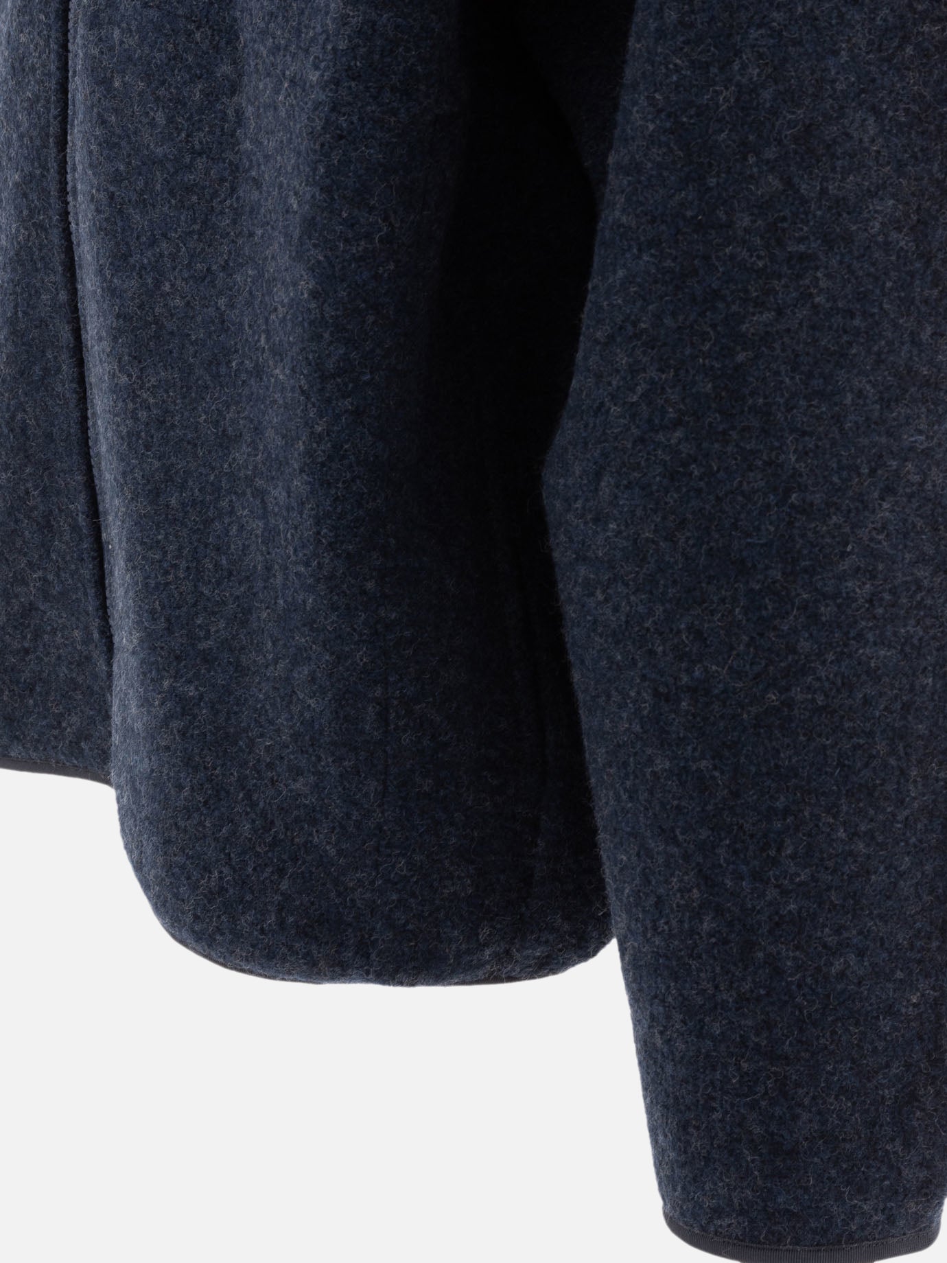 Nanamica Zipped wool sweater Blue