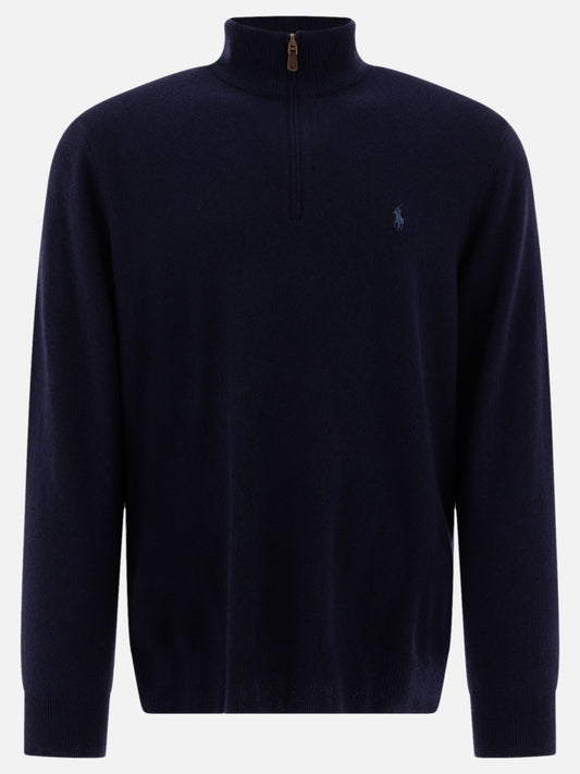 Polo Ralph Lauren "Pony" zippered sweater Blue