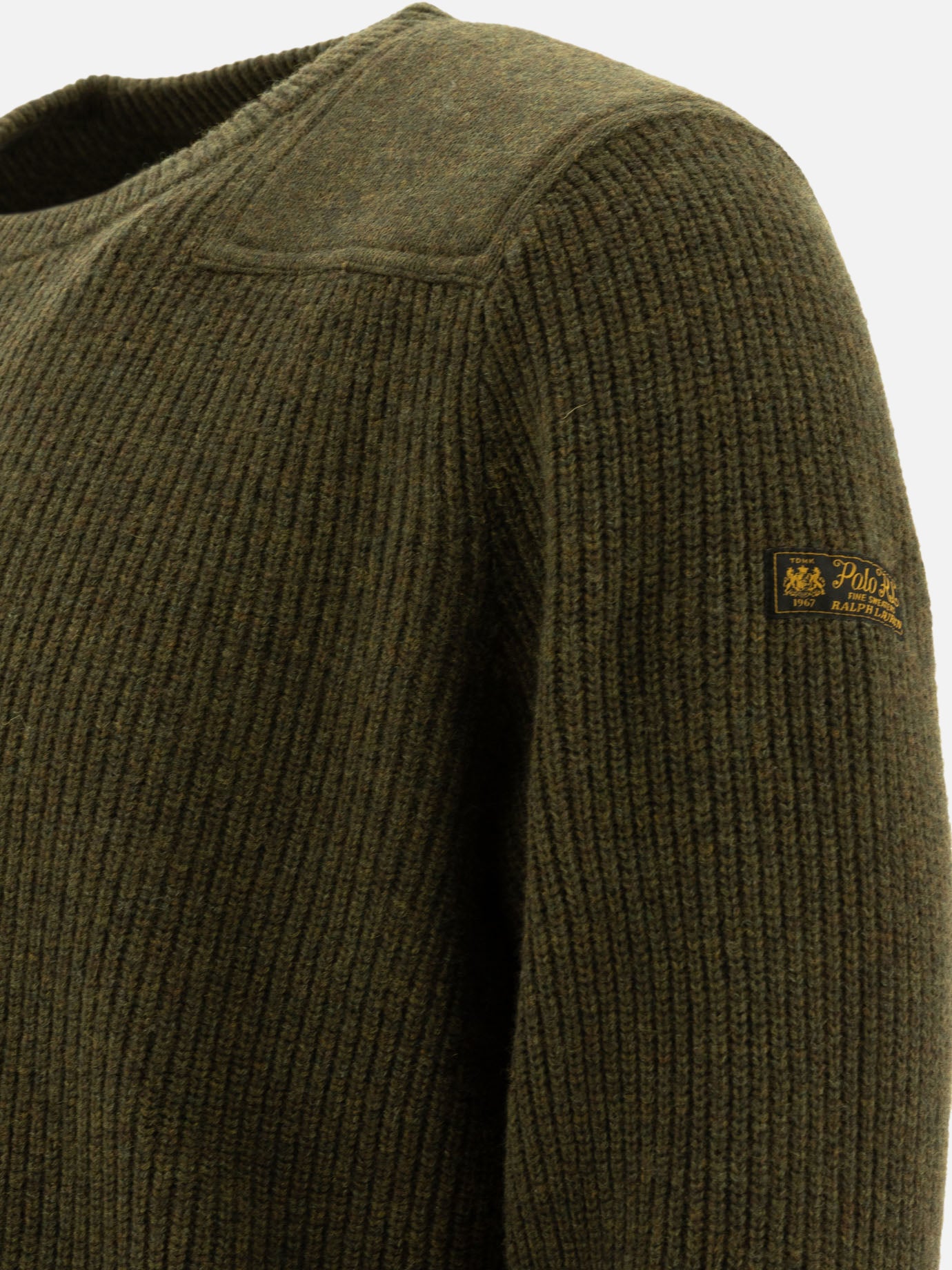 Polo Ralph Lauren Wool sweater with contrasting panels Green