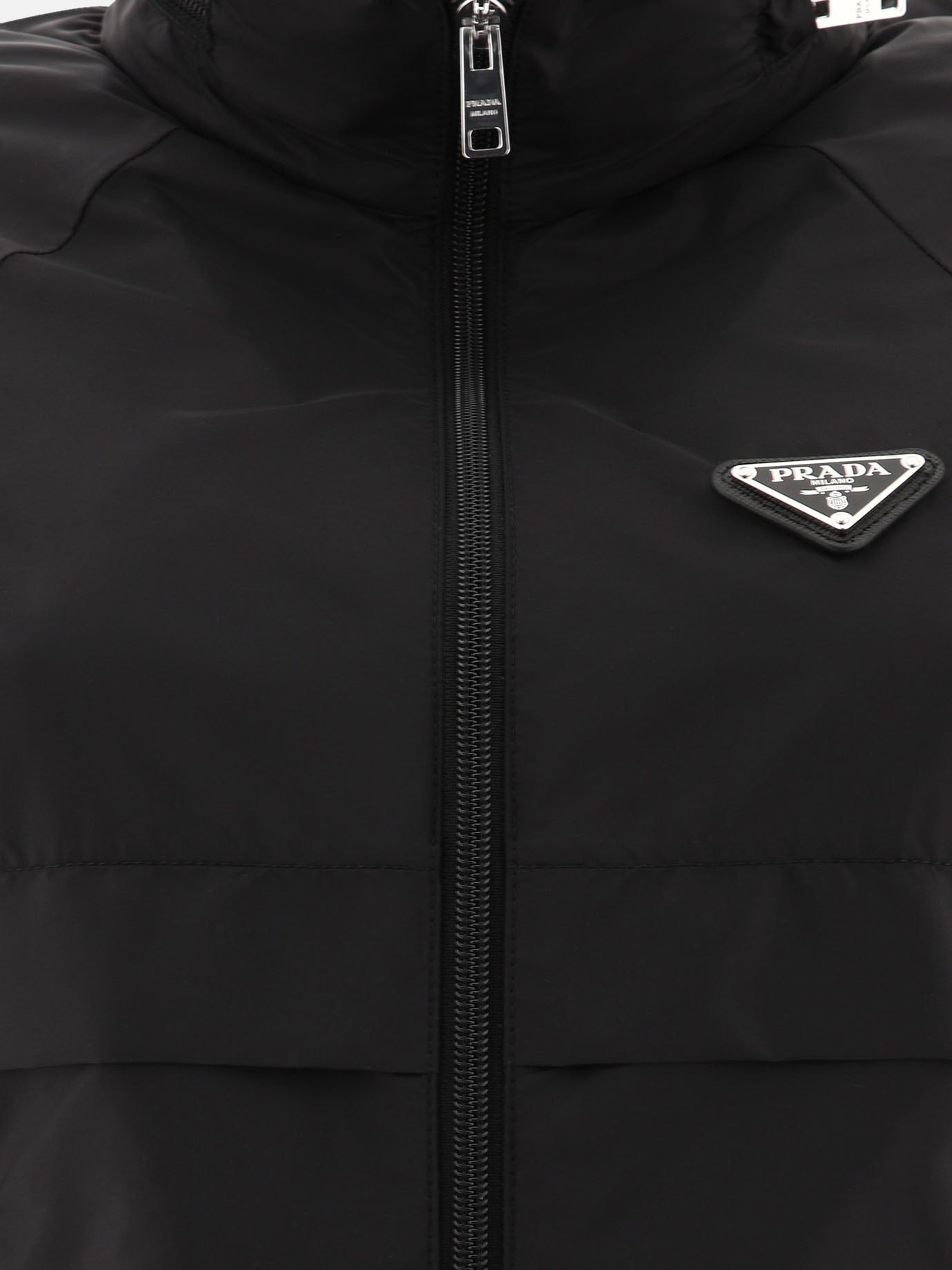 Quilted & Utility Jackets Solid colour  Black - Prada Women | PDP | VIETTI Online Store | thumbnail_3
