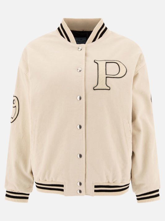 Bomber jackets Solid colour  Beige - Prada Women | PLP | VIETTI Online Store 
