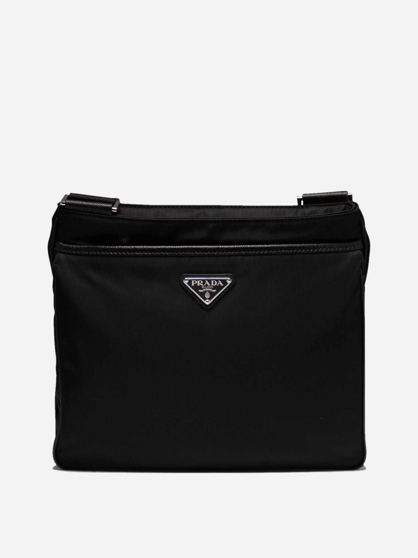 Re-nylon and Saffiano crossbody bag