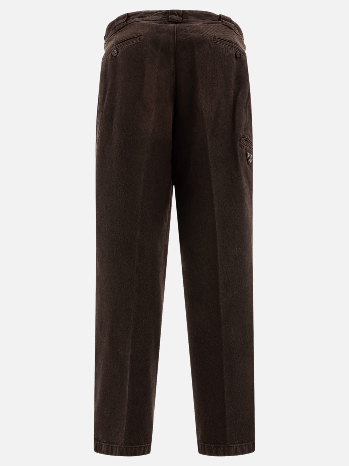 Prada Wide leg denim jeans Brown