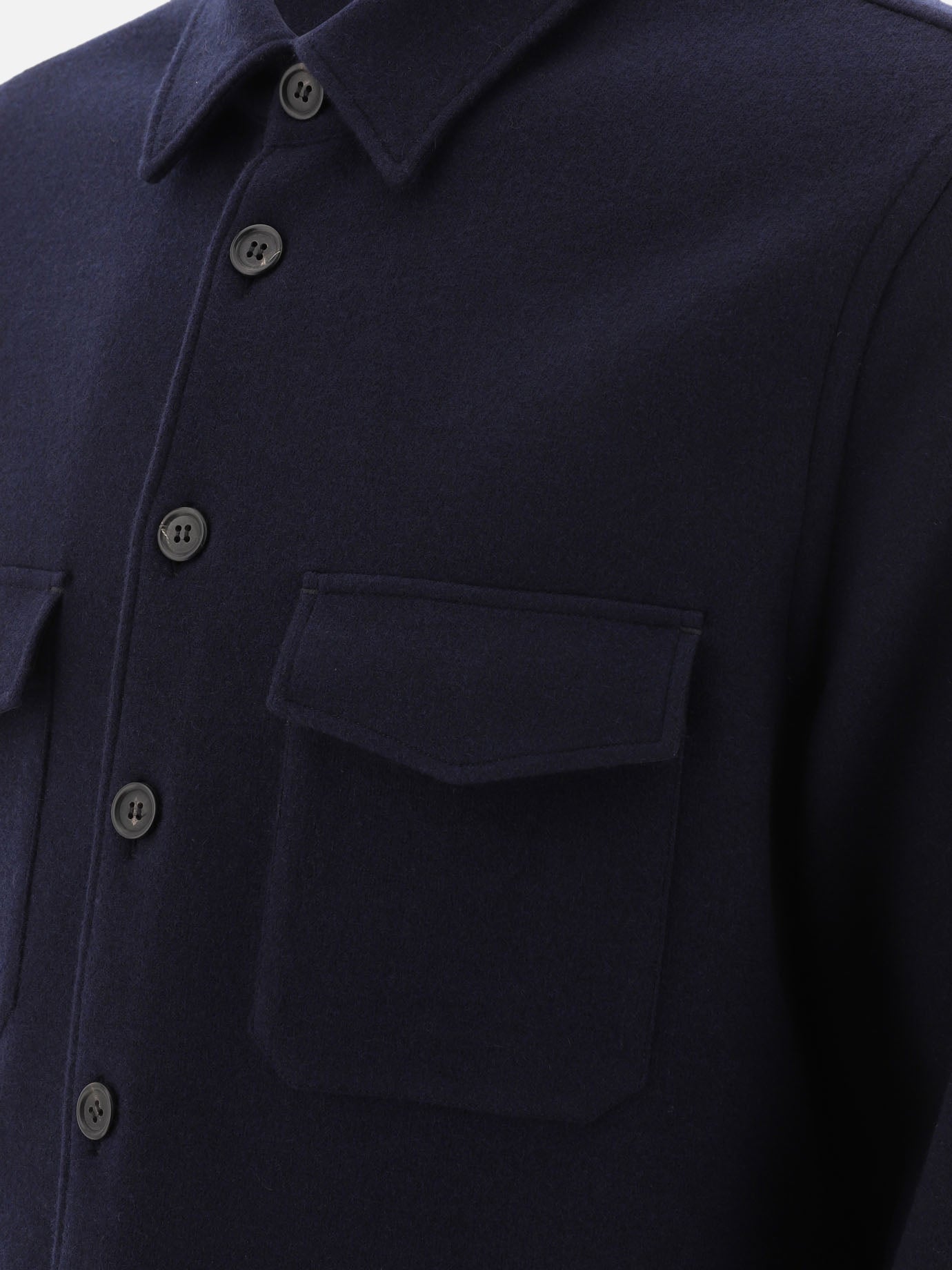 Overshirt jackets Solid colour  Blue - Prada Men | PDP | VIETTI Online Store | Zoom-Modal_4
