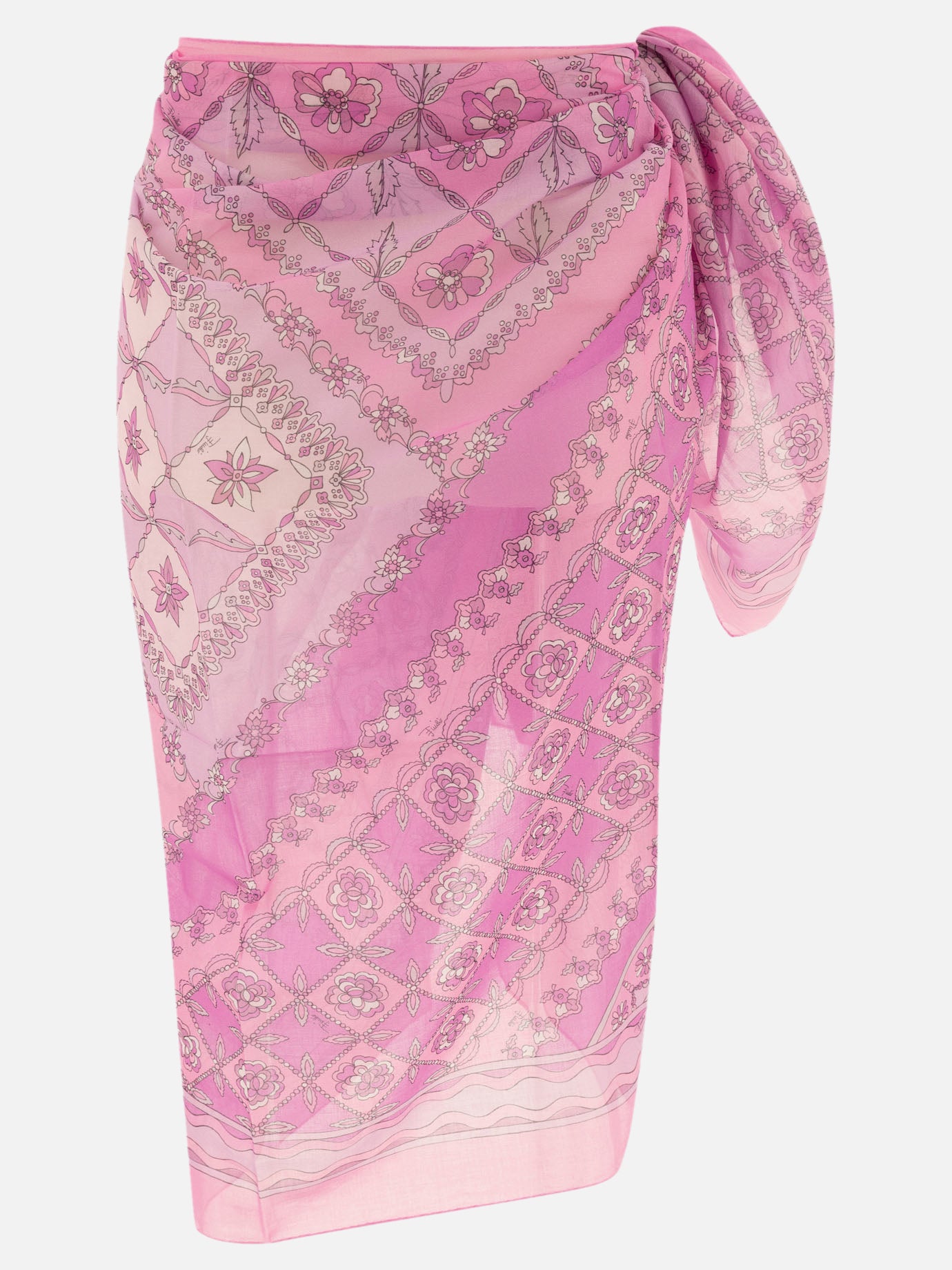 Pucci Festa-print pareo Pink