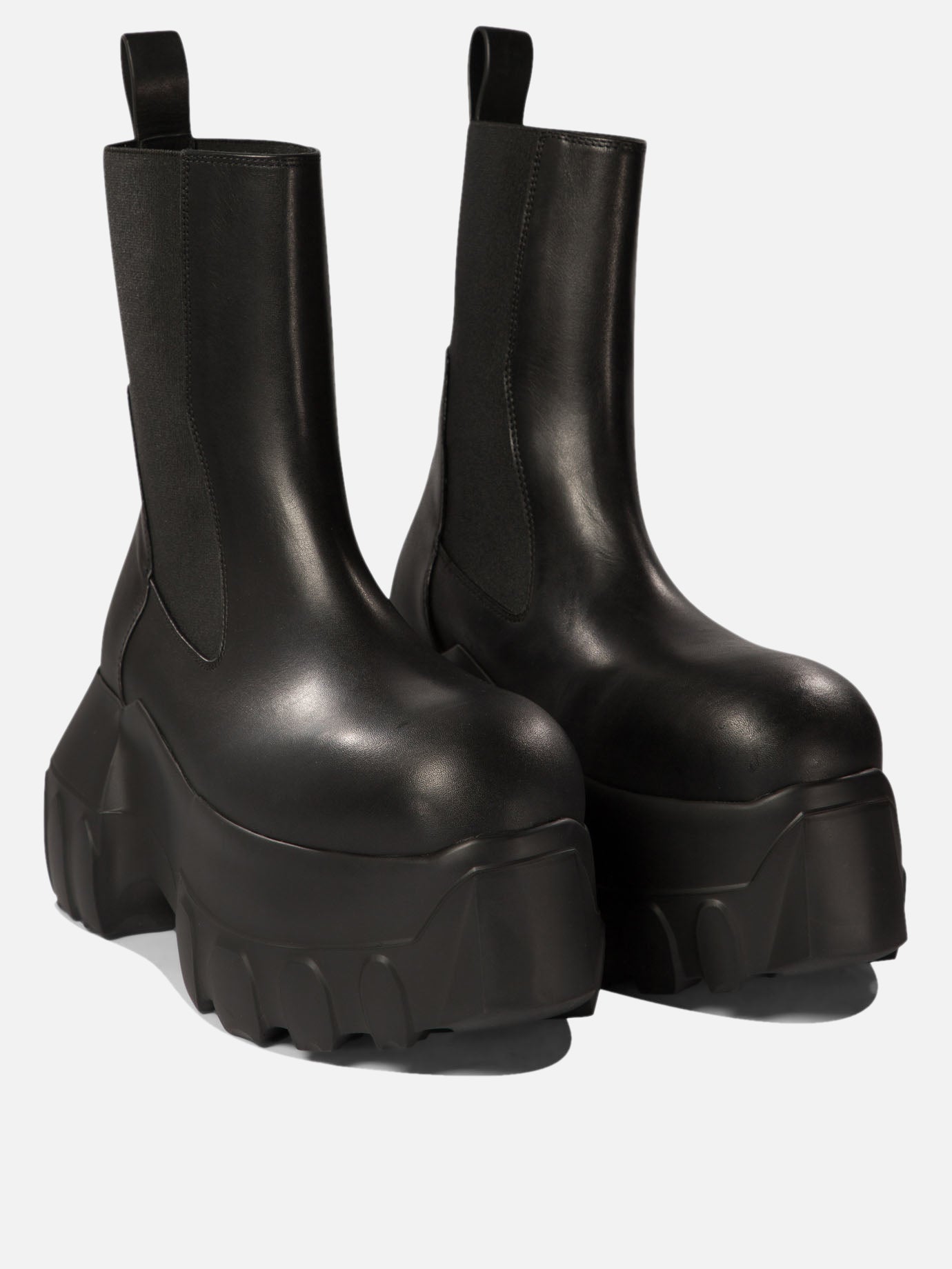 Rick Owens "Beatle Mega Tractor" ankle boots Black