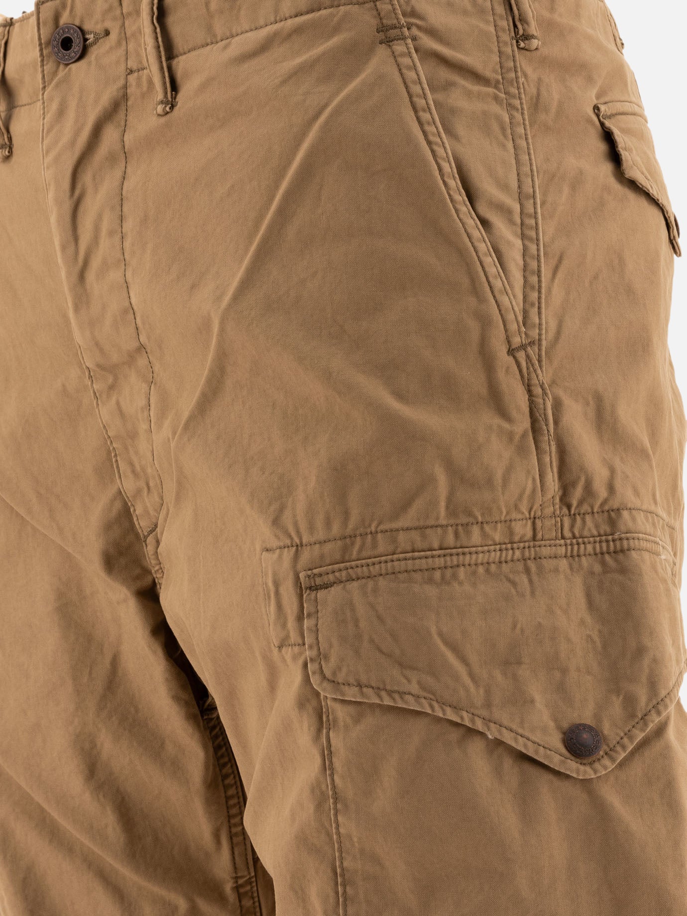 Cargo & parachute trousers Solid colour  Beige - RRL by Ralph Lauren Men | PDP | VIETTI Online Store | thumbnail_4