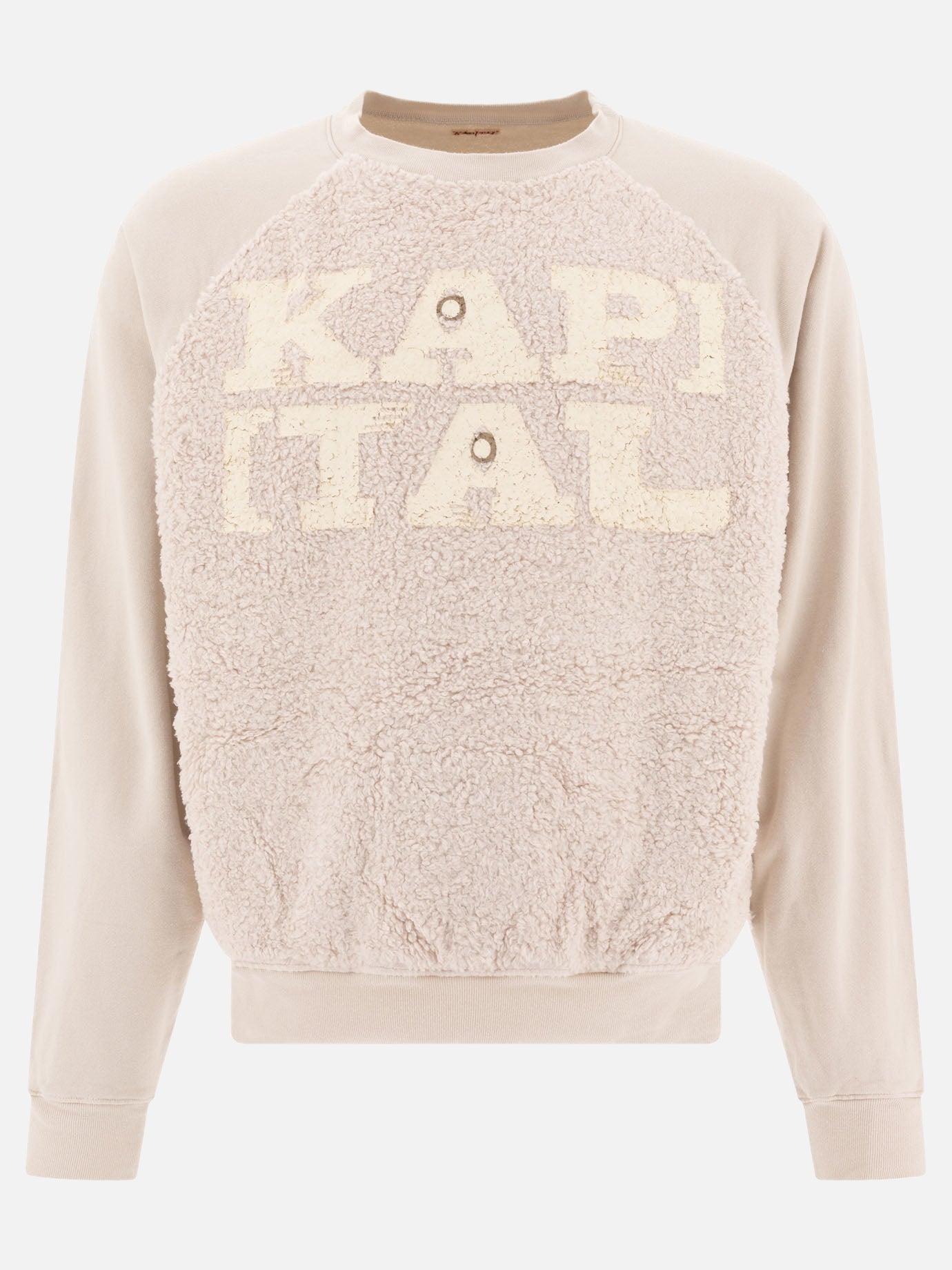 KAPITAL &quot;Speakeasy Fur Grizzly&quot; sweatshirt 16574603_3 White thumbnail_1