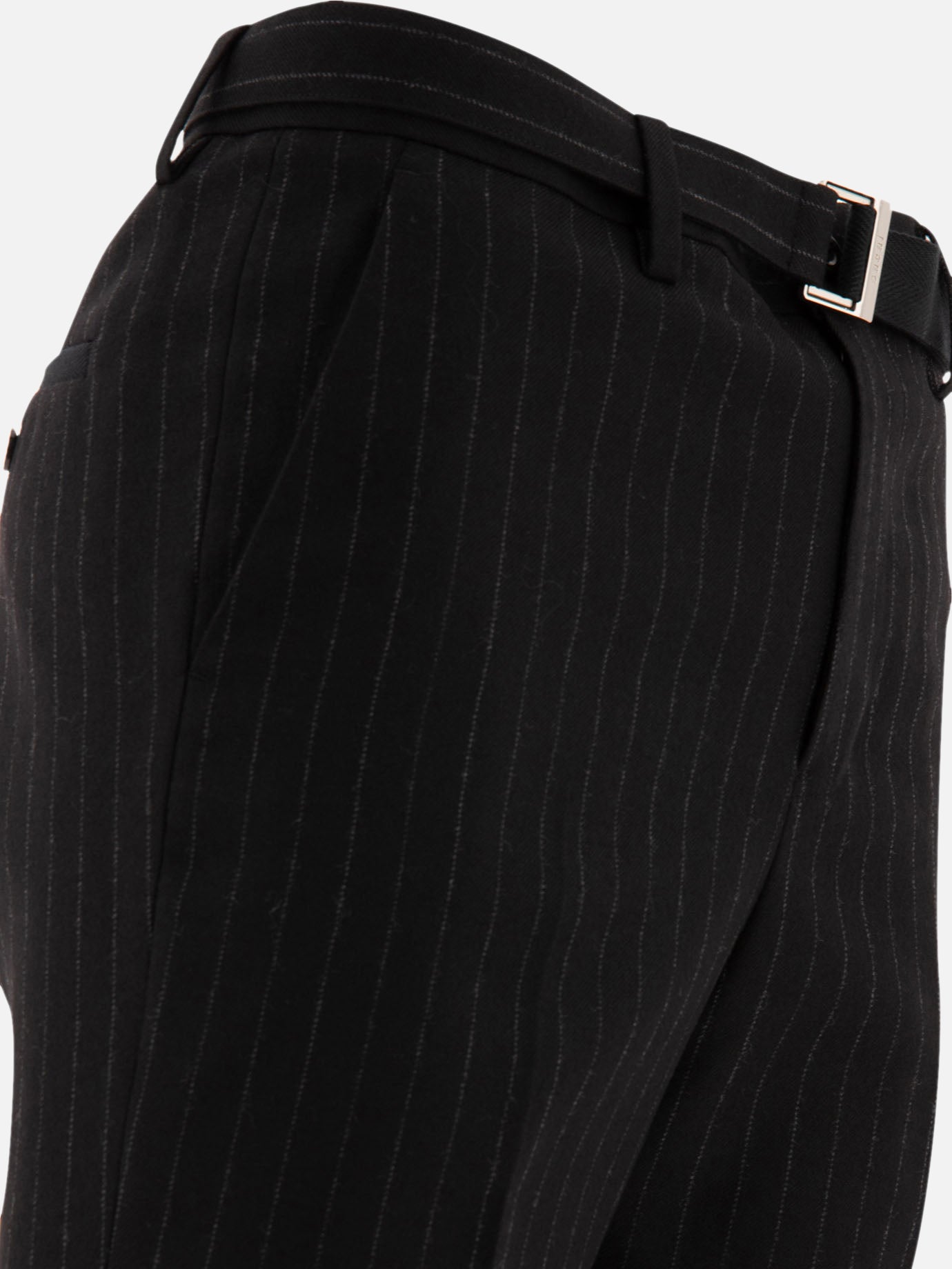 Pinstriped trousers