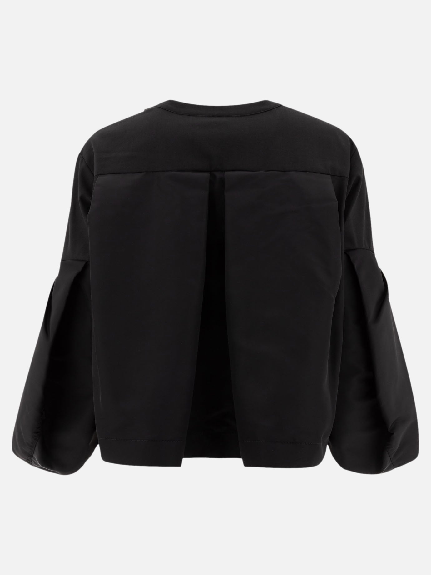 Sacai "Suiting x Nylon Twill" sweater Black