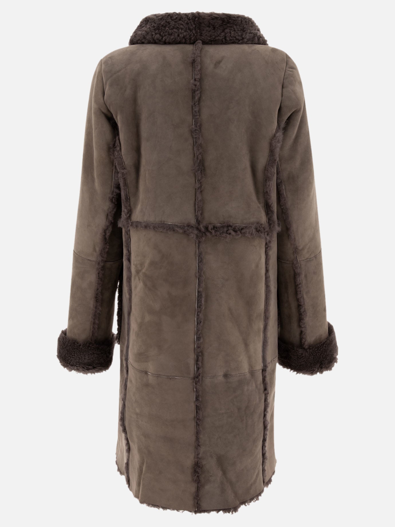 Long coats Solid colour  Grey - Saks Potts Women | PDP | VIETTI Online Store | thumbnail_2