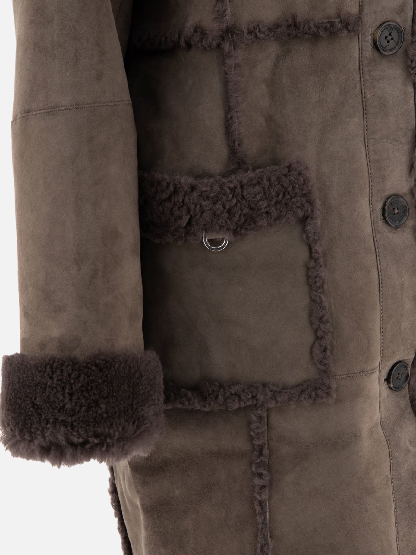 Long coats Solid colour  Grey - Saks Potts Women | PDP | VIETTI Online Store | Zoom-Modal_4
