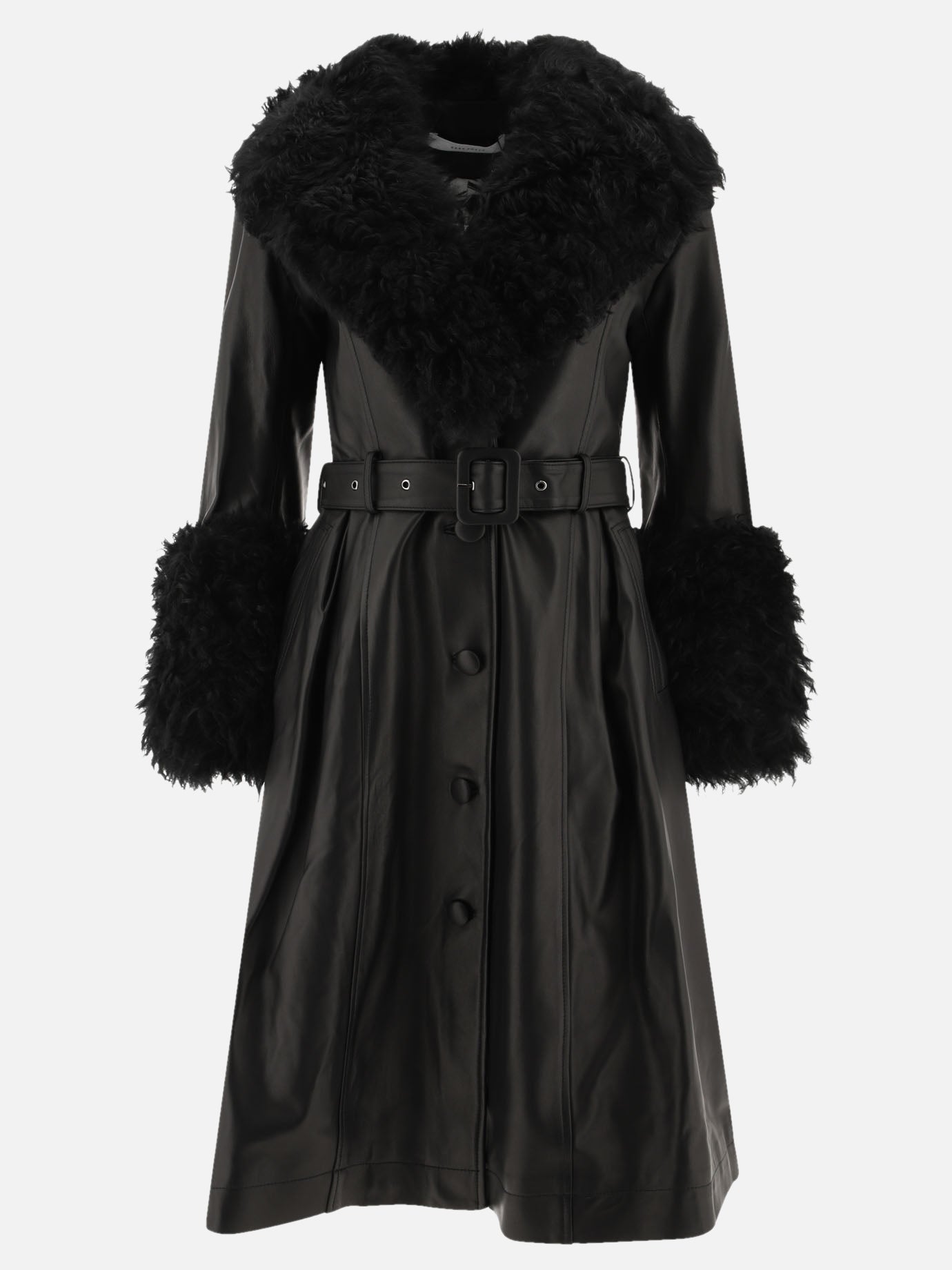 Long coats Solid colour  Black - Saks Potts Women | PDP | VIETTI Online Store | thumbnail