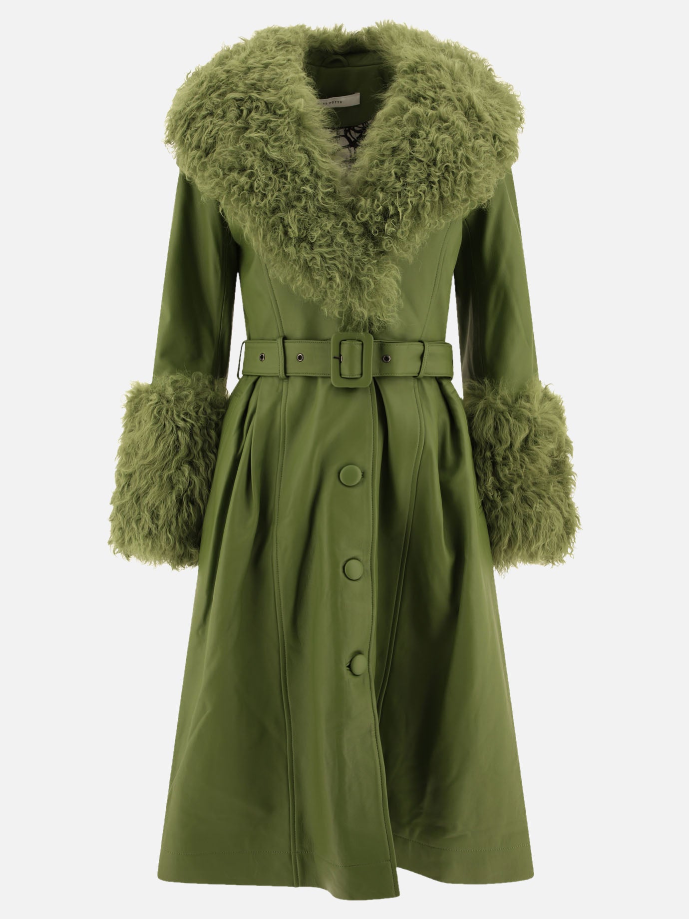 Long coats Solid colour  Green - Saks Potts Women | PDP | VIETTI Online Store | Zoom-Modal
