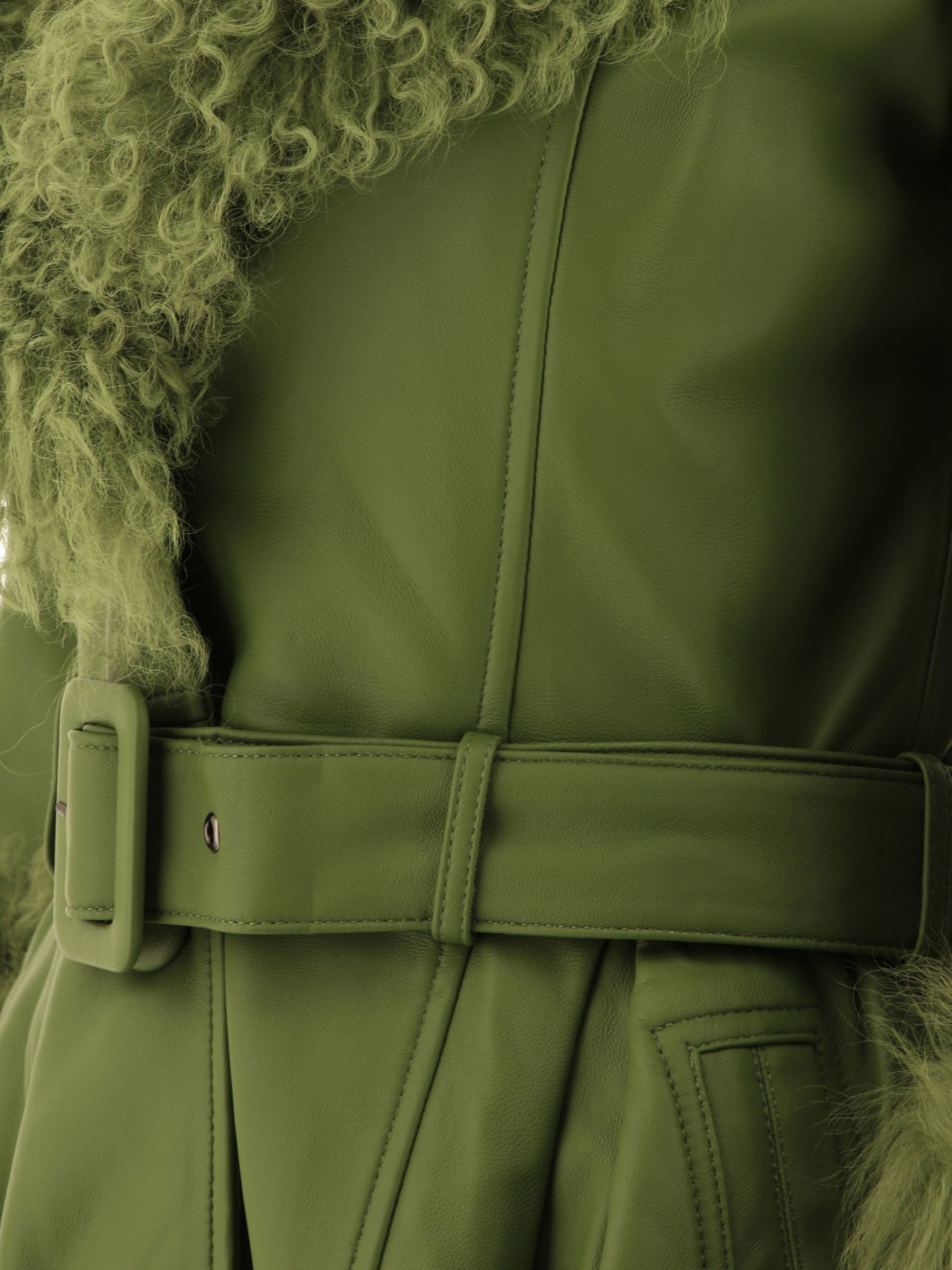 Long coats Solid colour  Green - Saks Potts Women | PDP | VIETTI Online Store | thumbnail_4