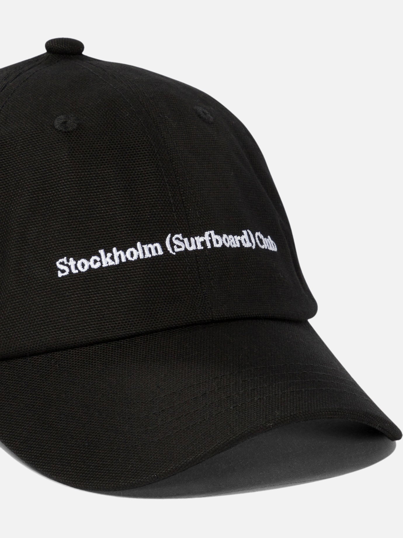 Baseball cap with embroidered logo