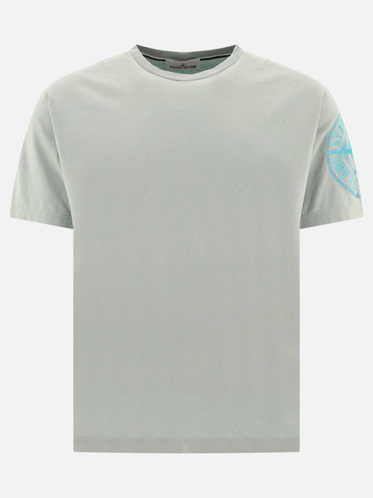 Stone Island "Compass" printed t-shirt Light blue