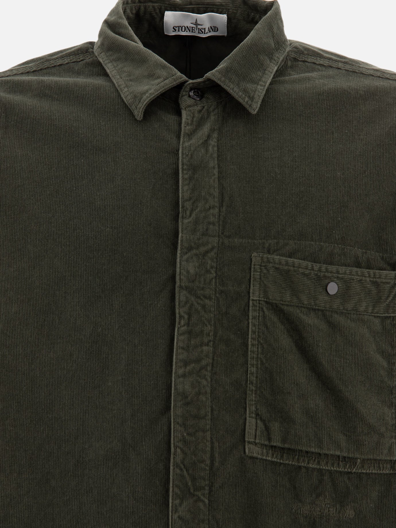 Stone Island Corduroy shirt Green