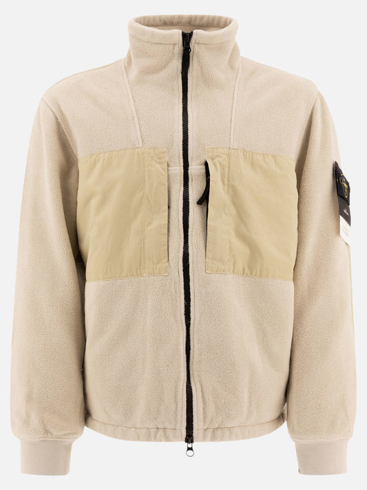 Fleece jackets Solid colour  Beige - Stone Island Men | PLP | VIETTI Online Store 
