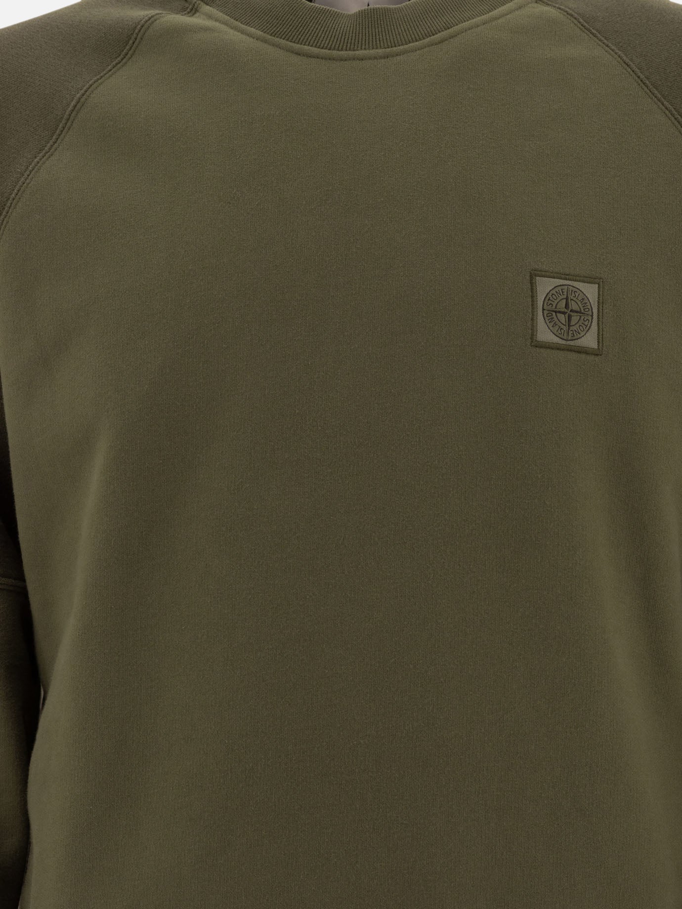 Stone Island "Compass" sweatshirt with patch Green