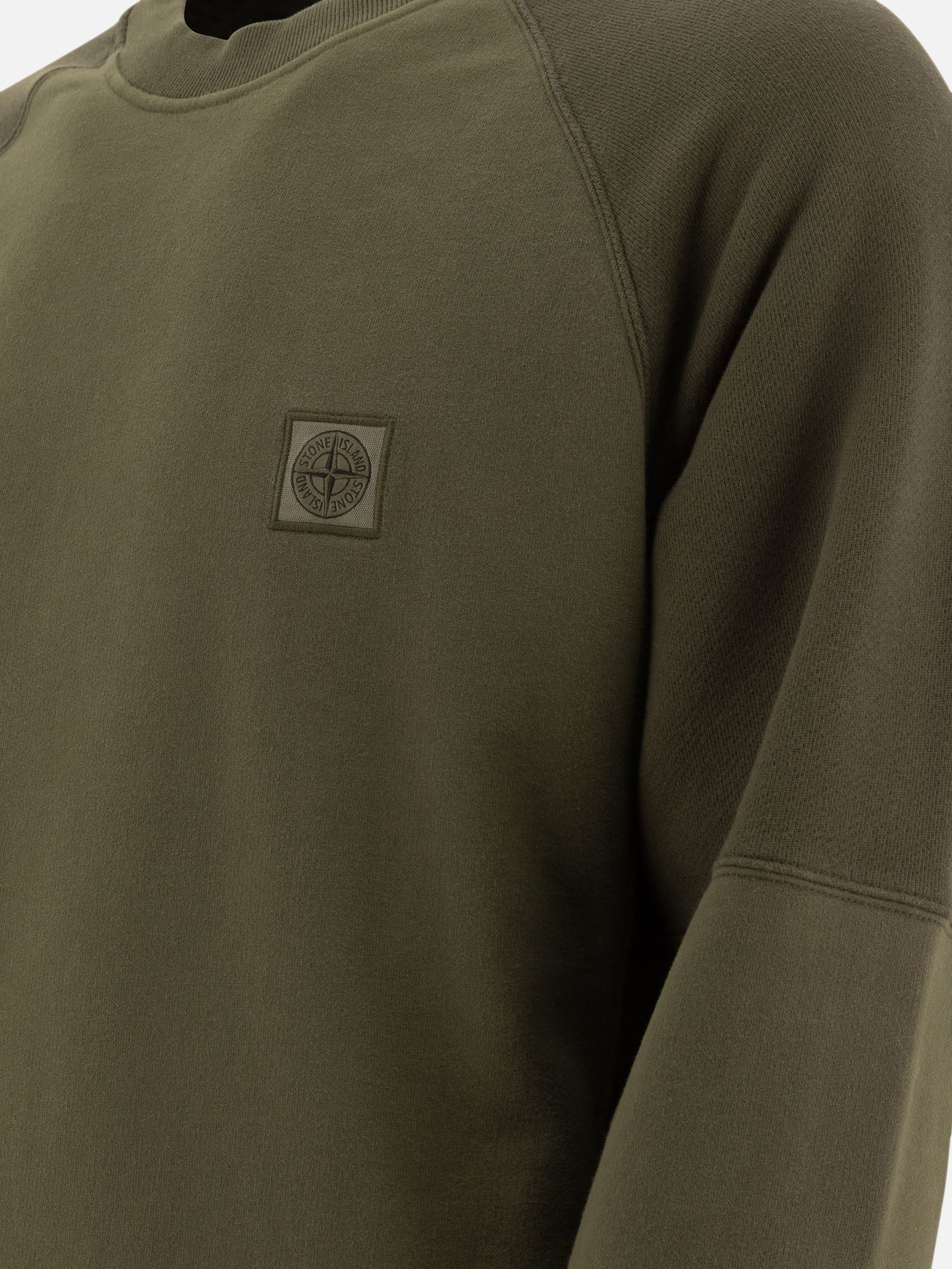 Stone Island "Compass" sweatshirt with patch Green