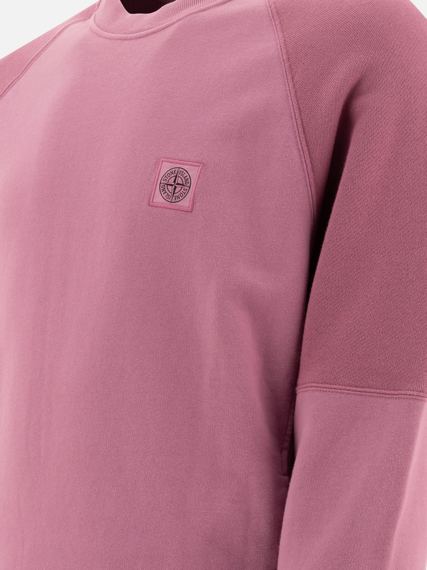 Stone Island "Compass" sweatshirt with patch Pink