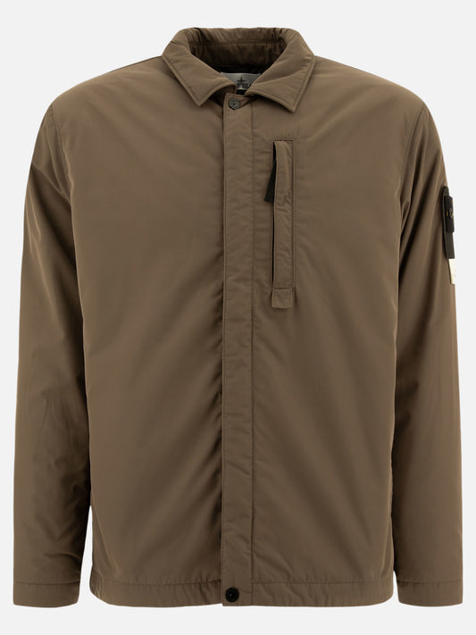 Stone Island Micro twill jacket Brown