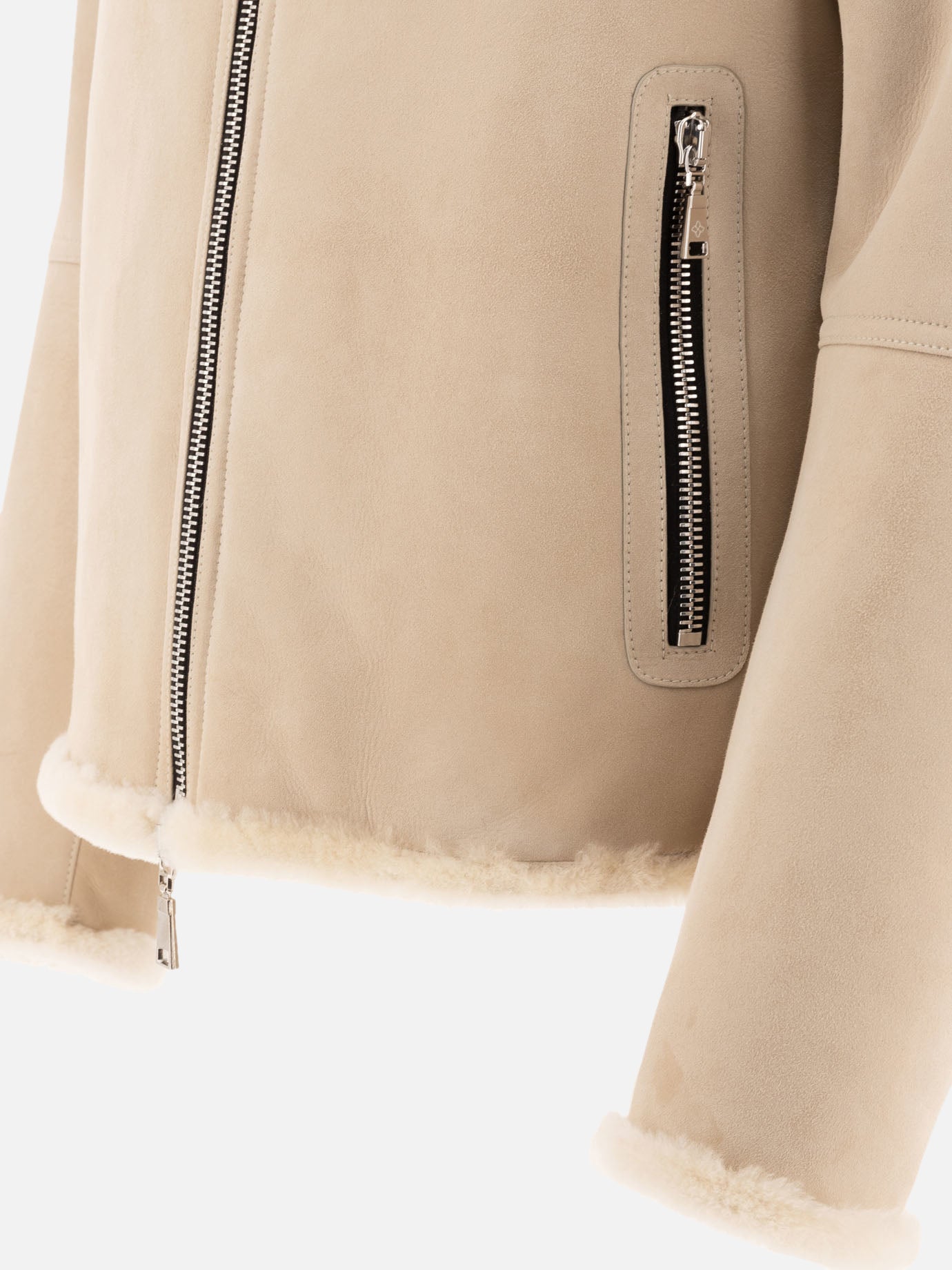 Shearling jackets Solid colour  Beige - Tagliatore Men | PDP | VIETTI Online Store | Zoom-Modal_4

