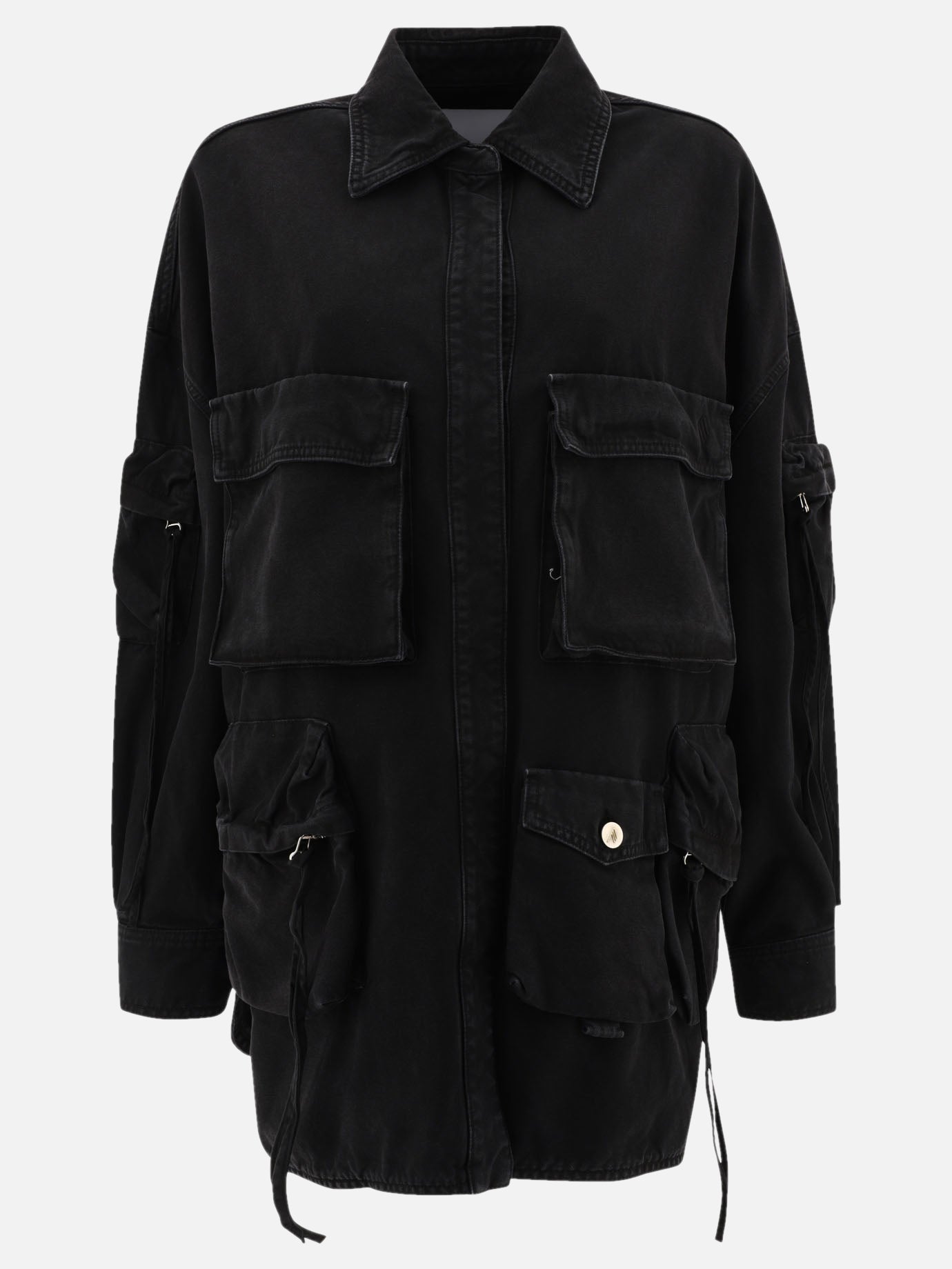 Long coats Solid colour  Black - The Attico Women | PDP | VIETTI Online Store | Zoom-Modal
