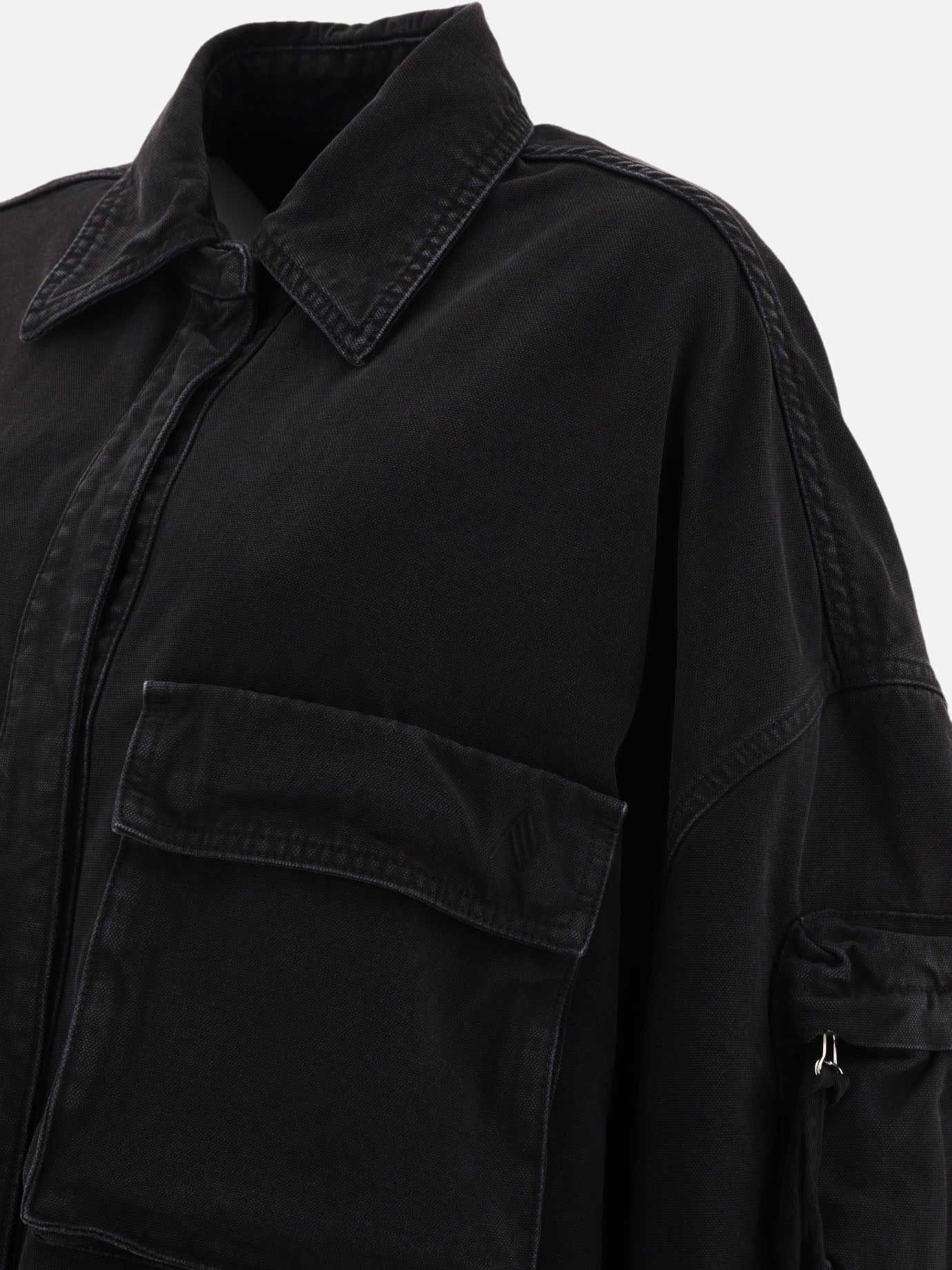 Long coats Solid colour  Black - The Attico Women | PDP | VIETTI Online Store | thumbnail_3