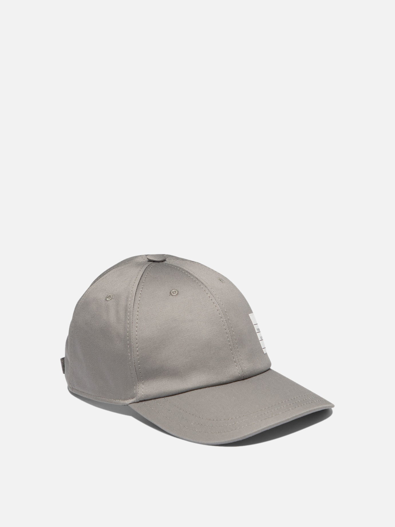 Thom Browne Baseball cap with logo patch Grey