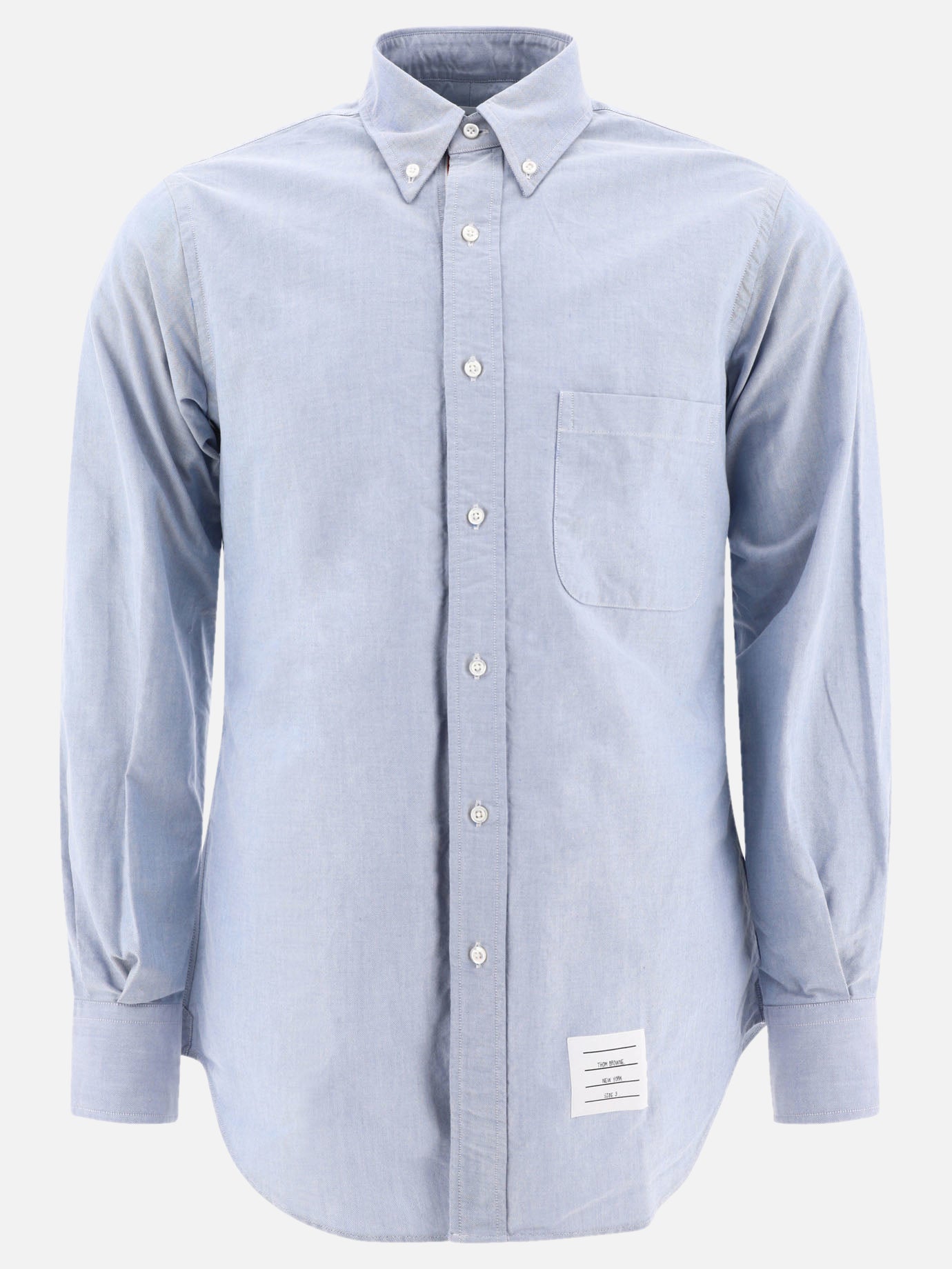 Thom Browne Shirt with chest pocket Light blue