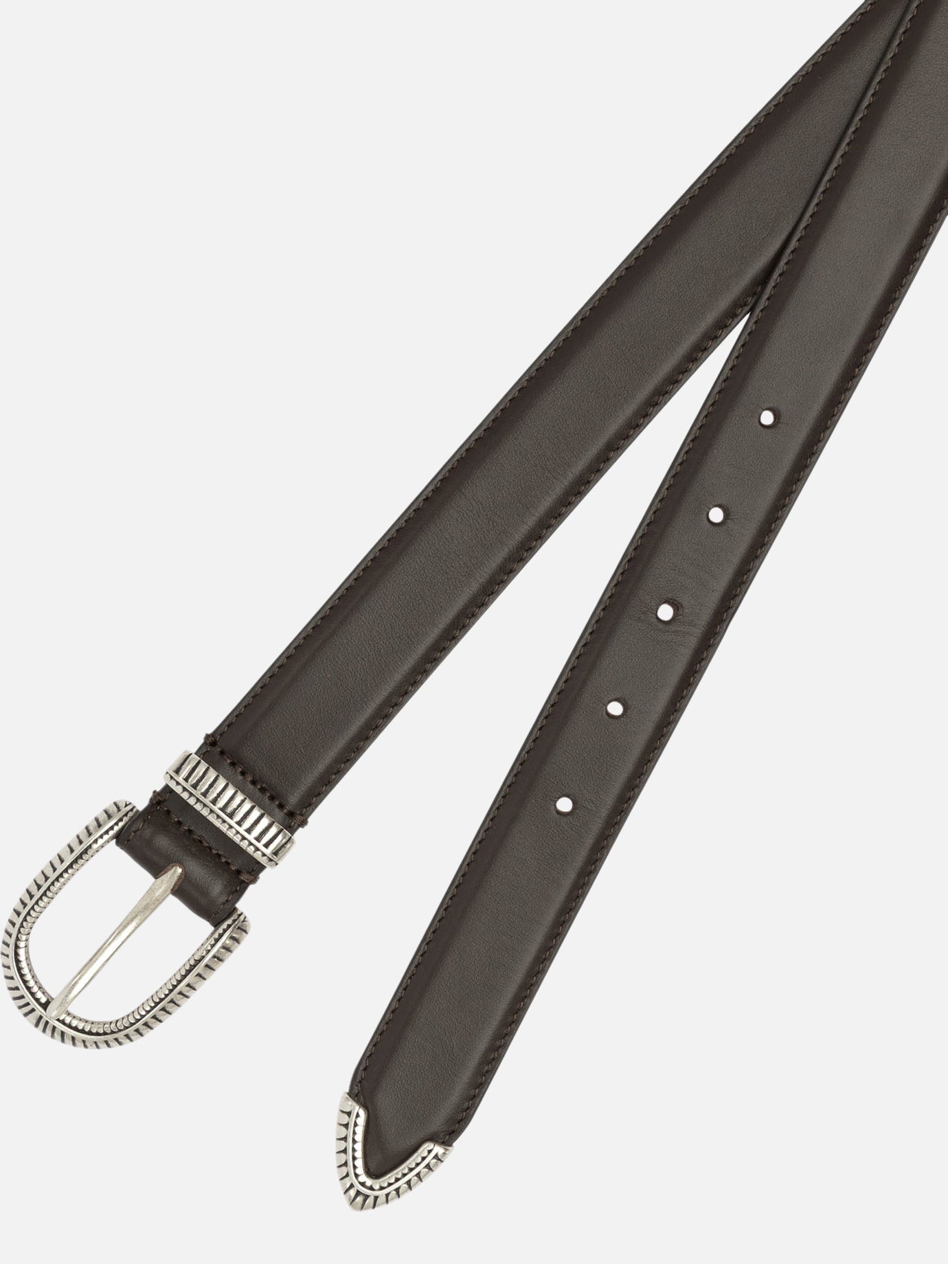 Leather belts 100% leather  Brown - Adriano Meneghetti Men | PDP | VIETTI Online Store | Zoom-Modal_2
