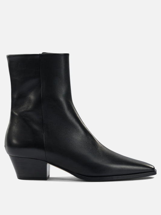 Zipped boots 100% leather - 70% leather 30% rubber  Black - Aeyde Women | PDP | VIETTI Online Store 
