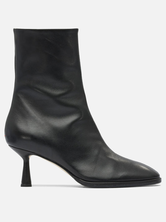 Zipped boots 100% leather - 100% leather  Black - Aeyde Women | PLP | VIETTI Online Store 
