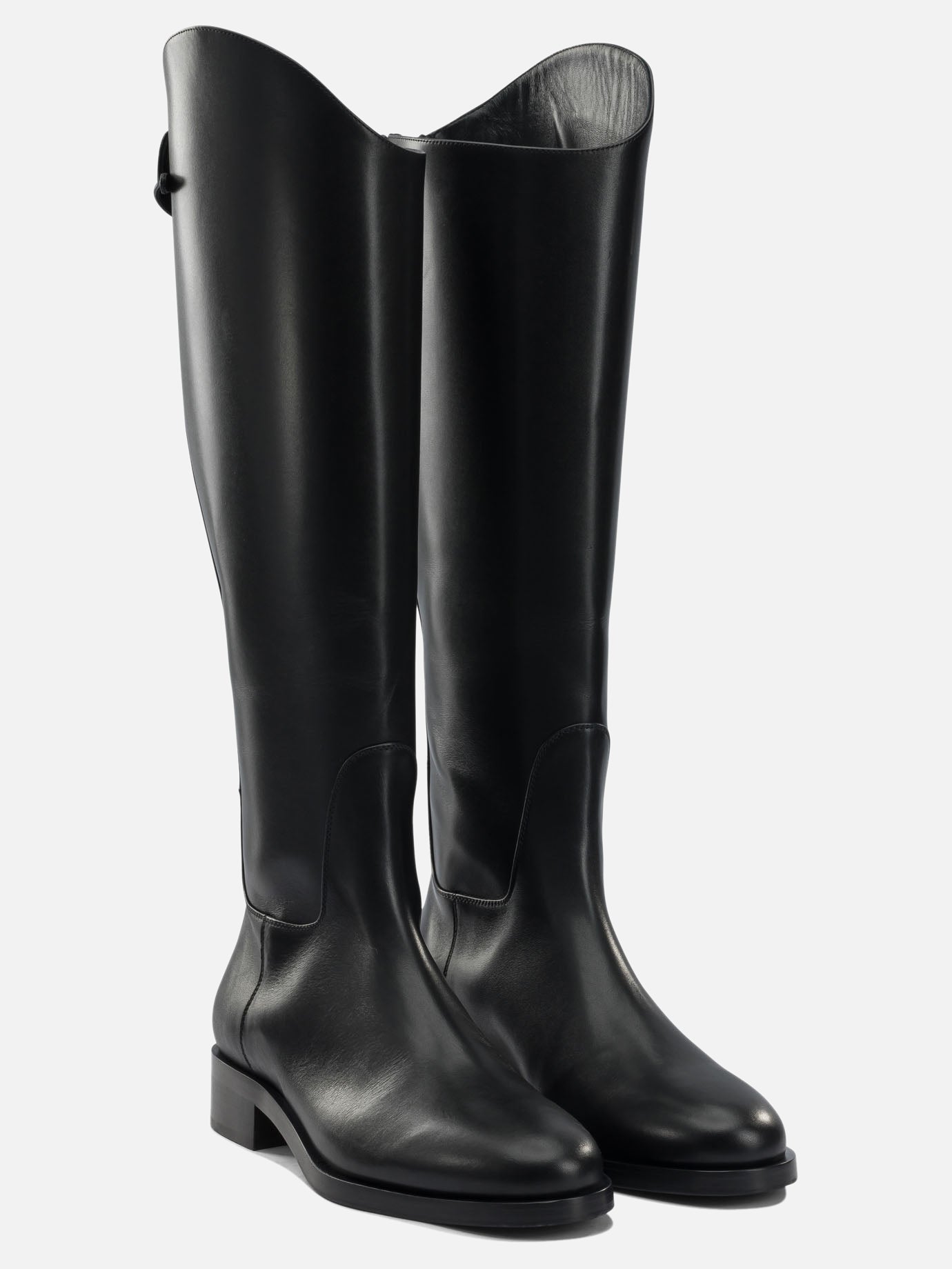 Knee-high 100% leather - 70% leather 30% rubber  Black - Aeyde Women | PDP | VIETTI Online Store | Zoom-Modal_2
