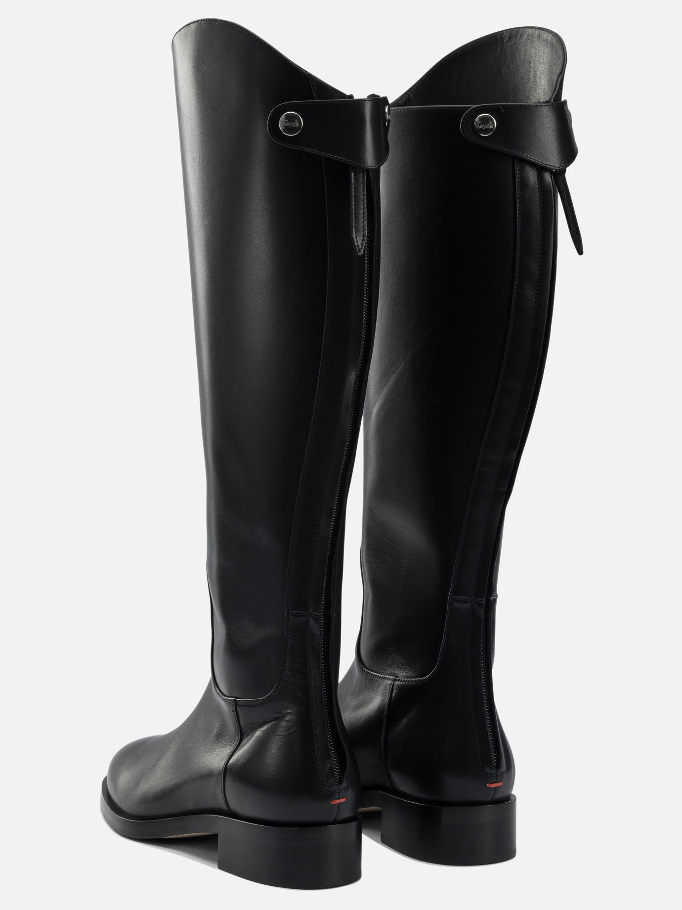 Knee-high 100% leather - 70% leather 30% rubber  Black - Aeyde Women | PDP | VIETTI Online Store | thumbnail_4
