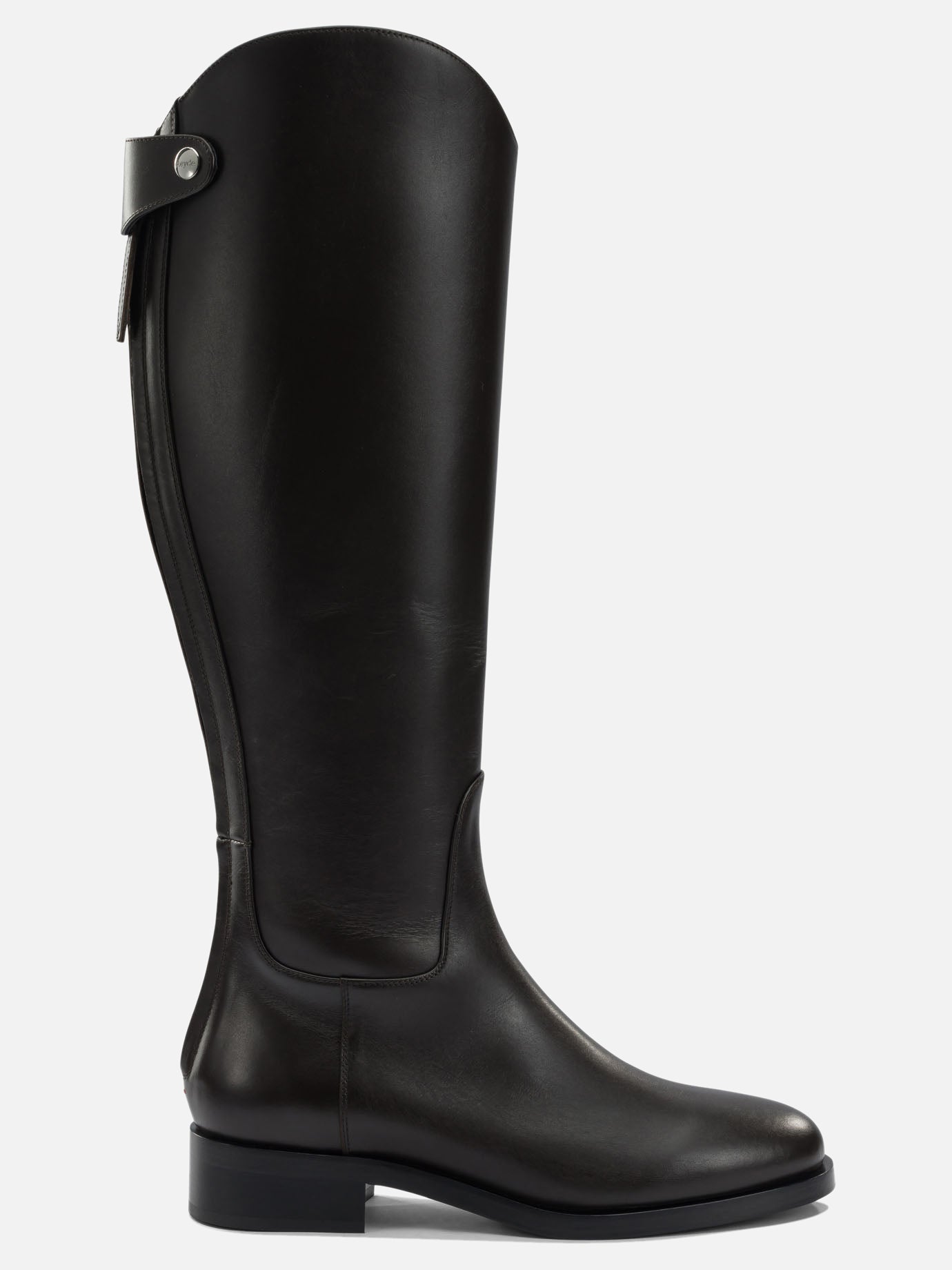 Knee-high 100% leather - 70% leather 30% rubber  Brown - Aeyde Women | PDP | VIETTI Online Store | Zoom-Modal
