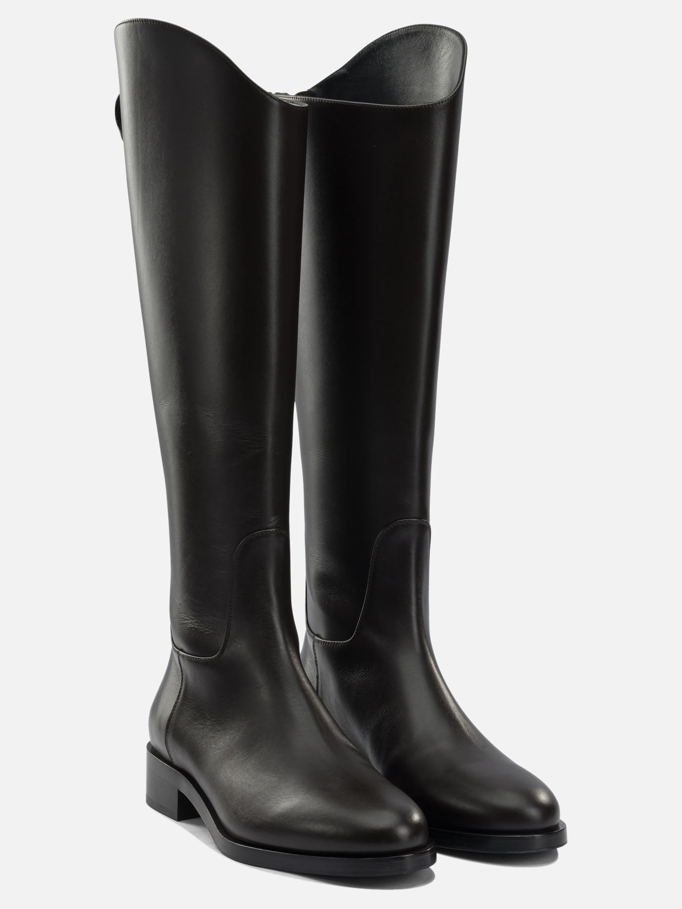 Knee-high 100% leather - 70% leather 30% rubber  Brown - Aeyde Women | PDP | VIETTI Online Store | thumbnail_2