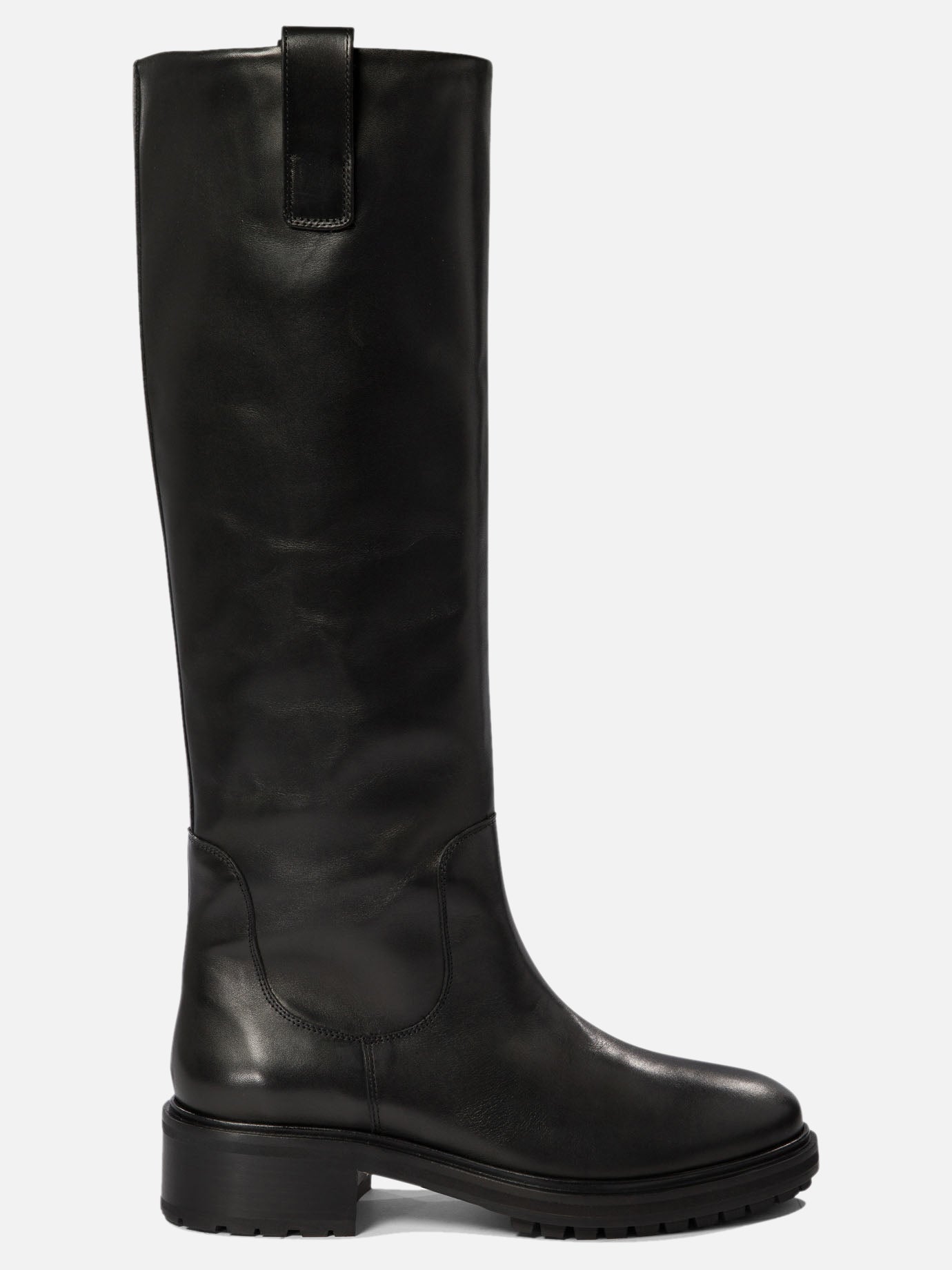 Knee-high 100% leather - 100% rubber  Black - Aeyde Women | PDP | VIETTI Online Store | Zoom-Modal
