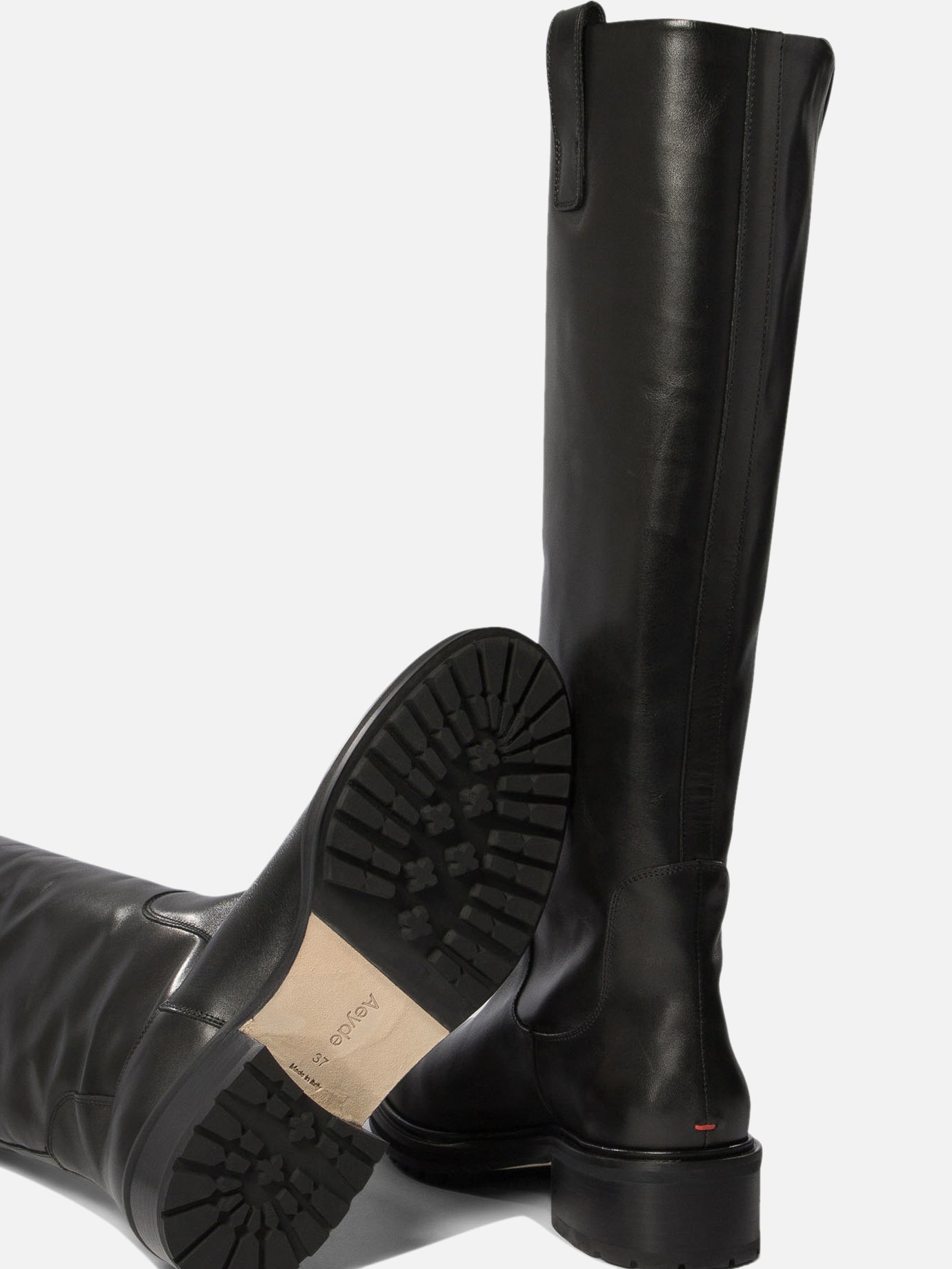 Knee-high 100% leather - 100% rubber  Black - Aeyde Women | PDP | VIETTI Online Store | Zoom-Modal_5
