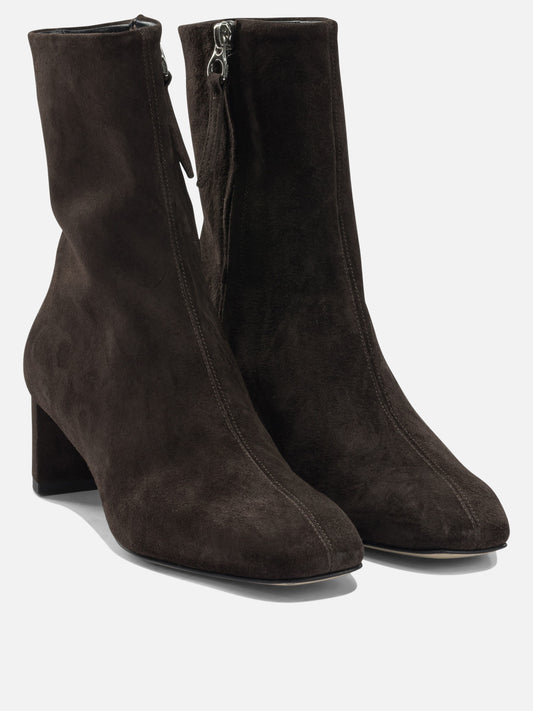 Zipped boots 100% leather - 100% leather  Brown - Aeyde Women | PDP | VIETTI Online Store | 2
