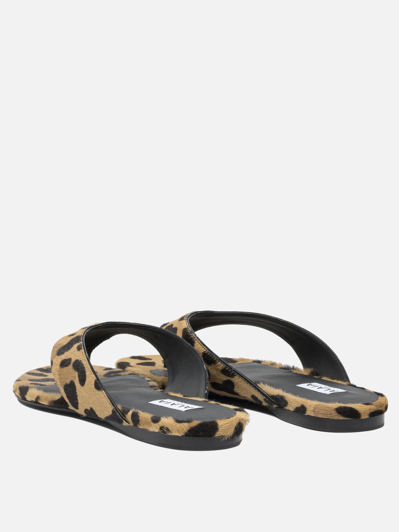 Flat sandals 100% leather - 100% leather  Brown - Alaïa Women | PDP | VIETTI Online Store | Zoom-Modal_4
