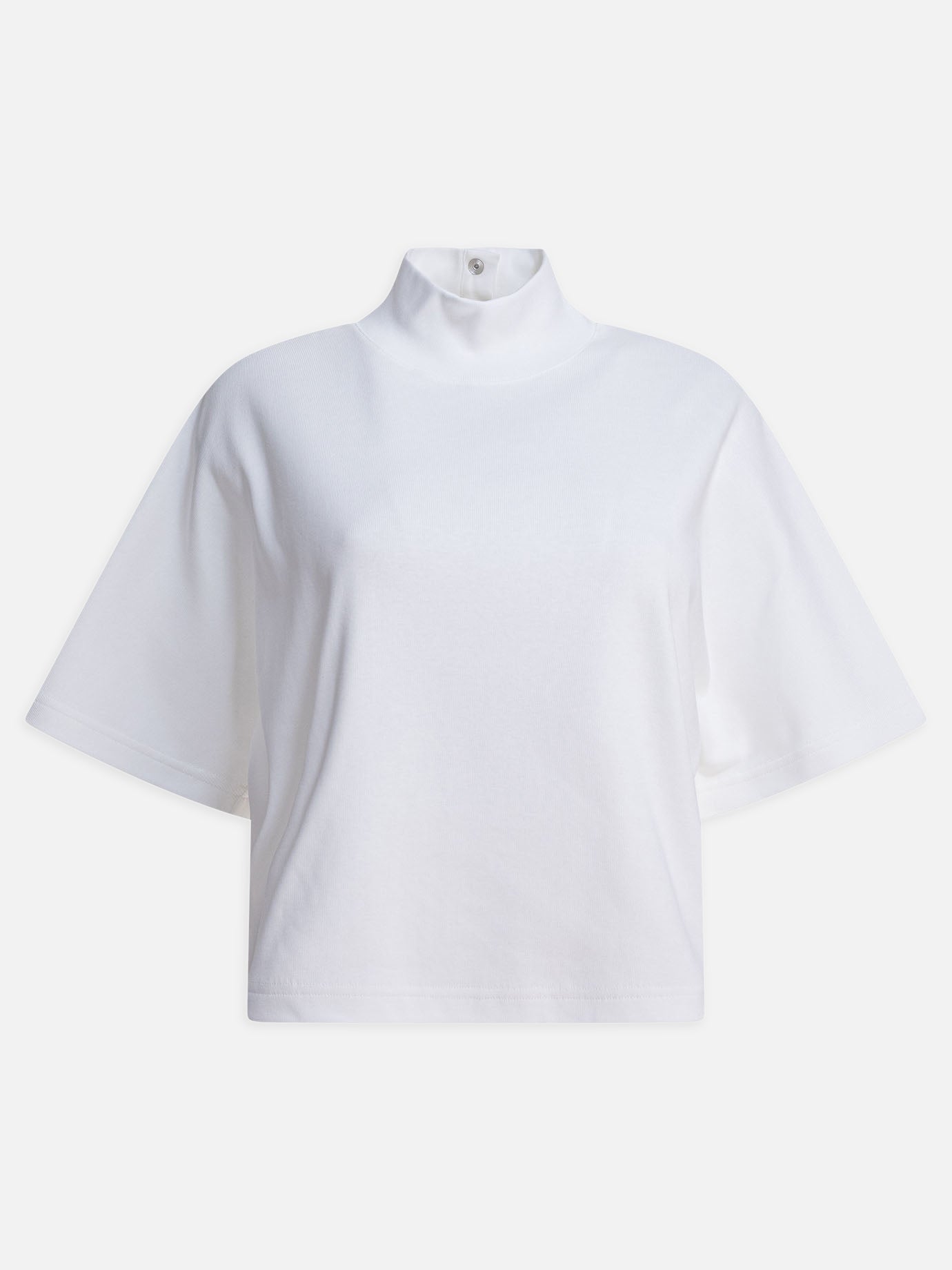 Mock neck t-shirts Solid colour  White - Alaïa Women | PDP | VIETTI Online Store | thumbnail